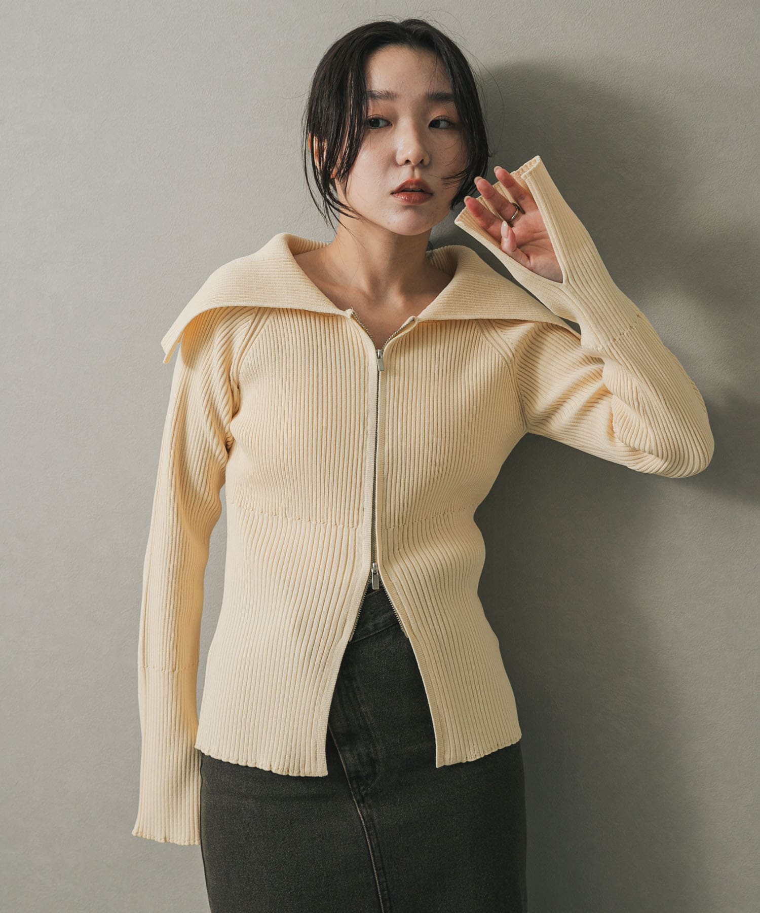 身長：158cm サイズ：one