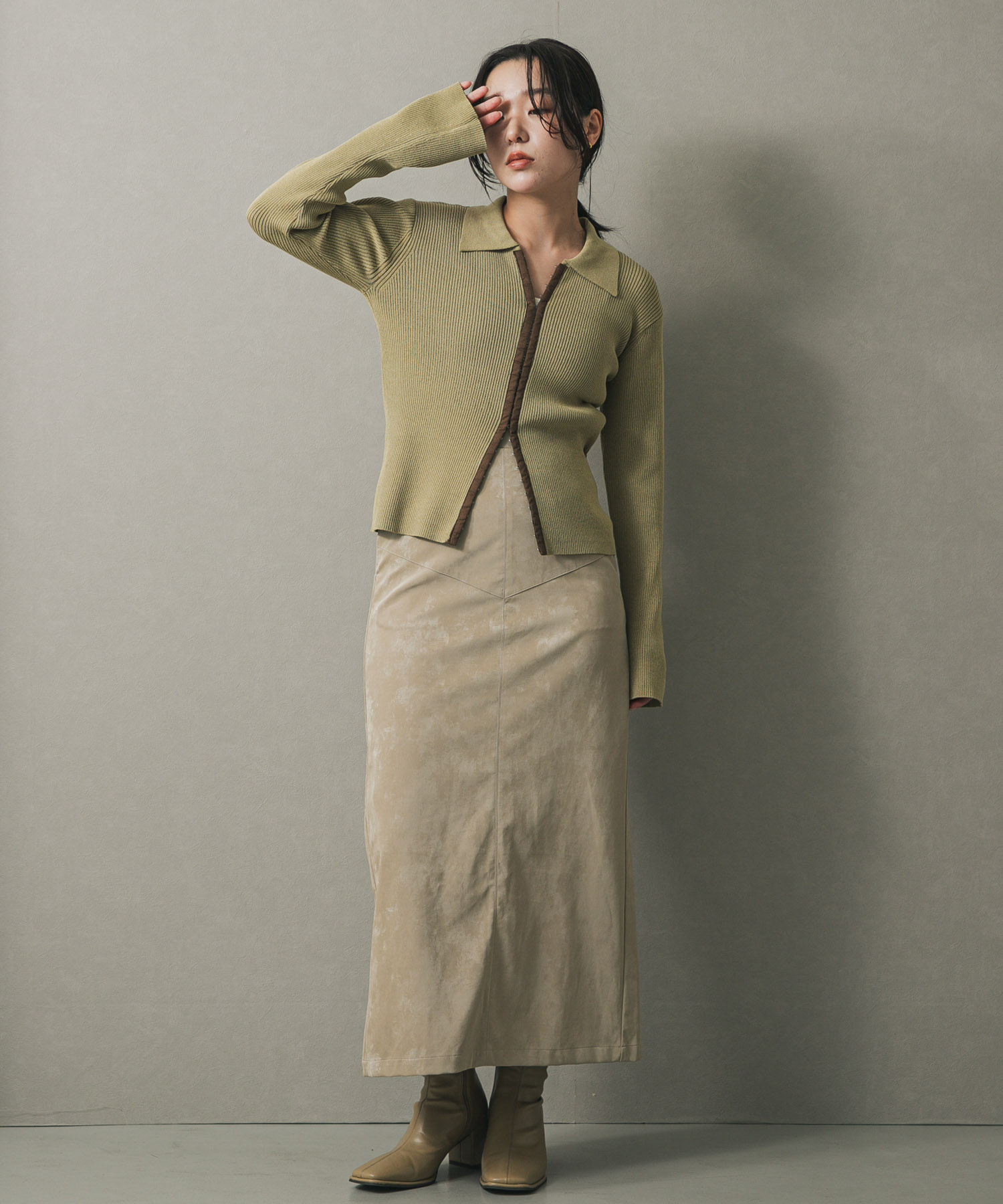 身長：158cm サイズ：one