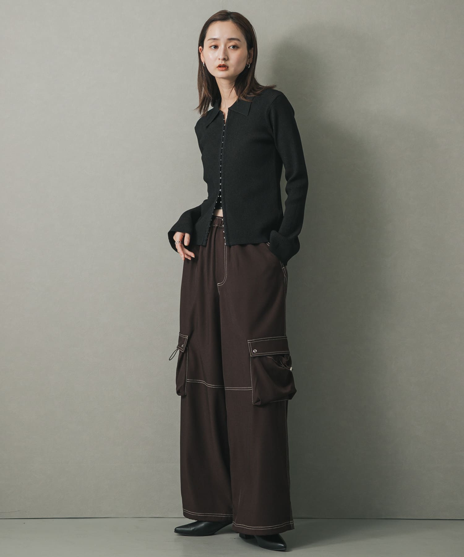 身長：169cm サイズ：one