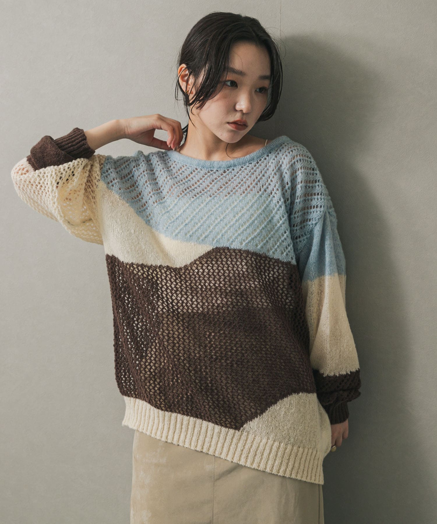 身長：158cm サイズ：one