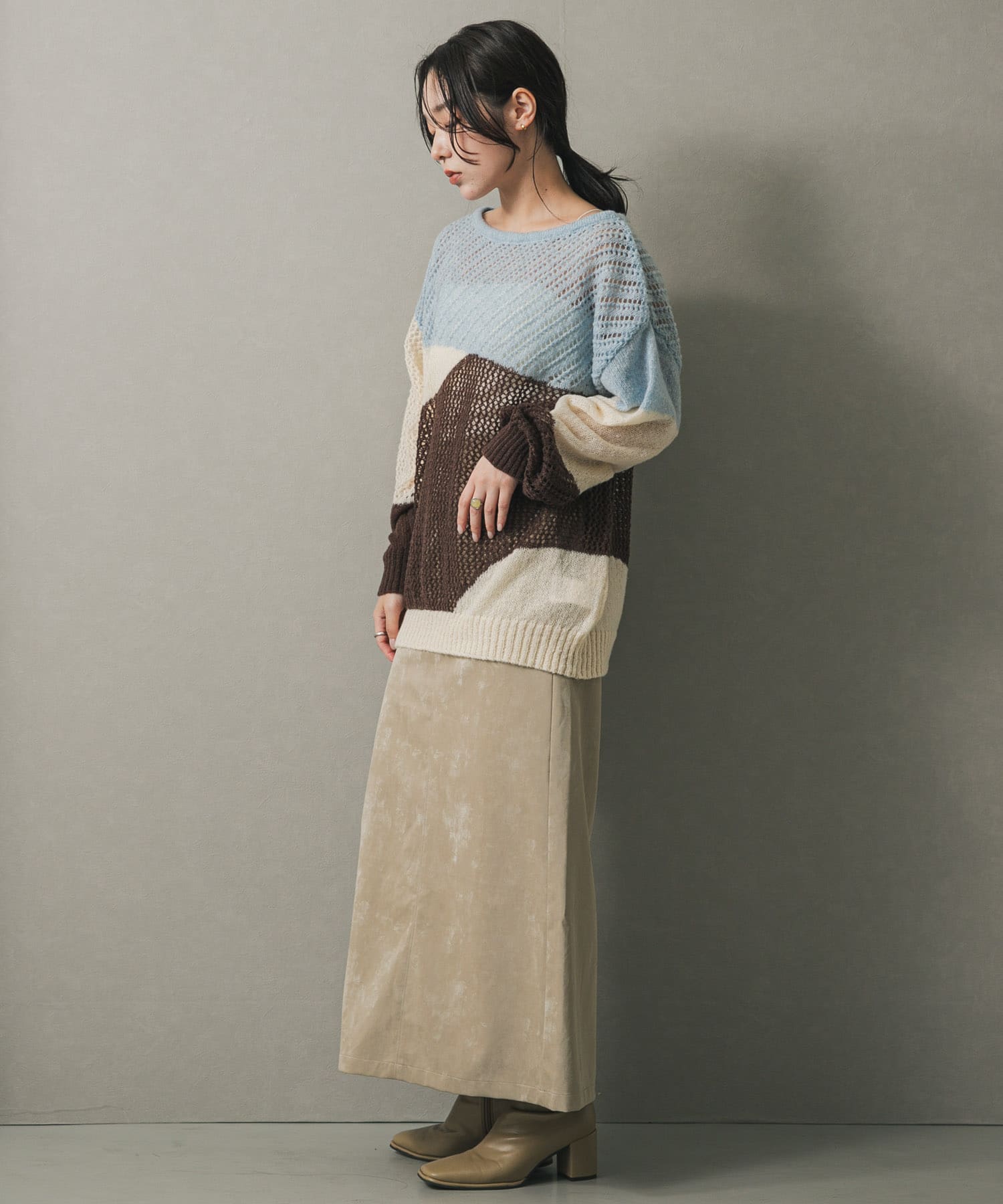 身長：158cm サイズ：one