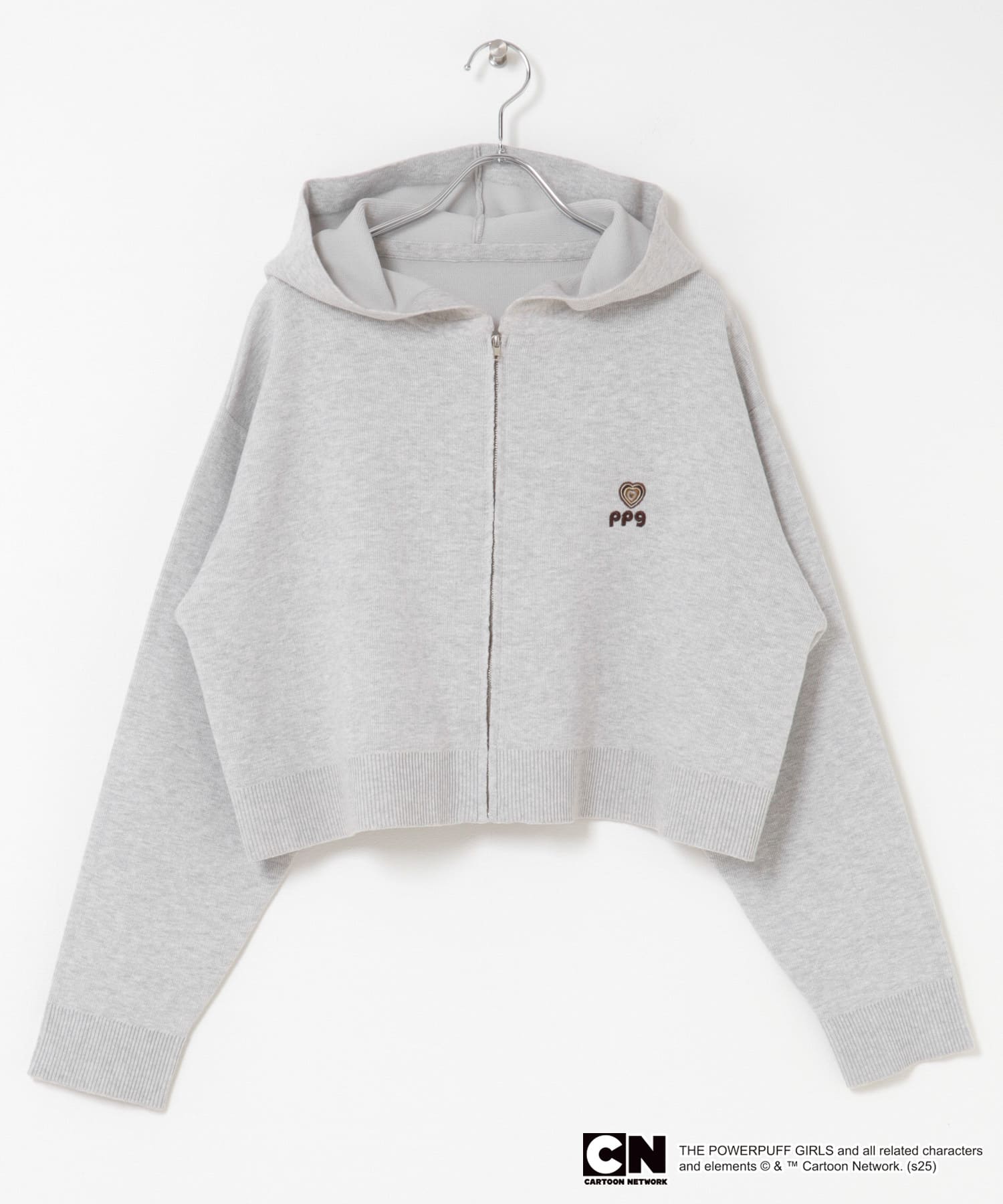 『別注』PPG×SENSE OF PLACE　ZIPニットパーカー GRAY one