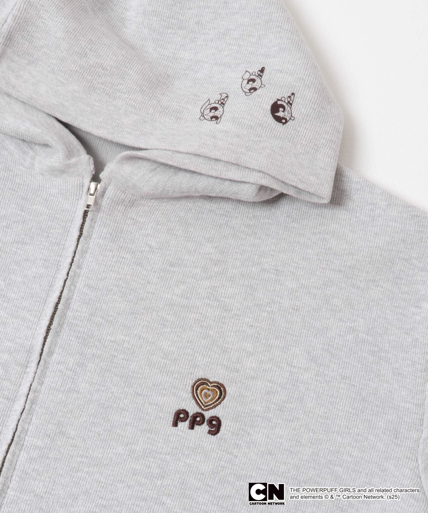 『別注』PPG×SENSE OF PLACE　ZIPニットパーカー GRAY one