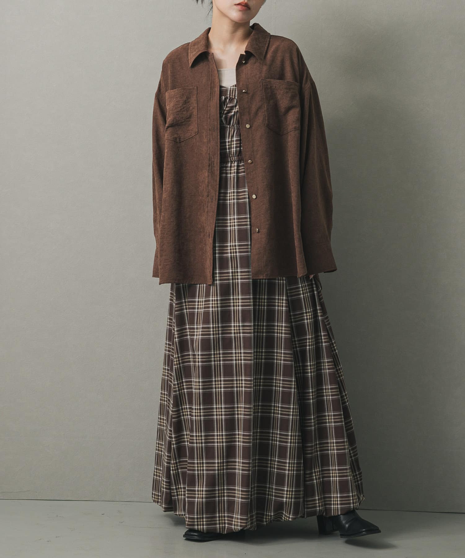 ポケットツキワイドスリーブシャツ