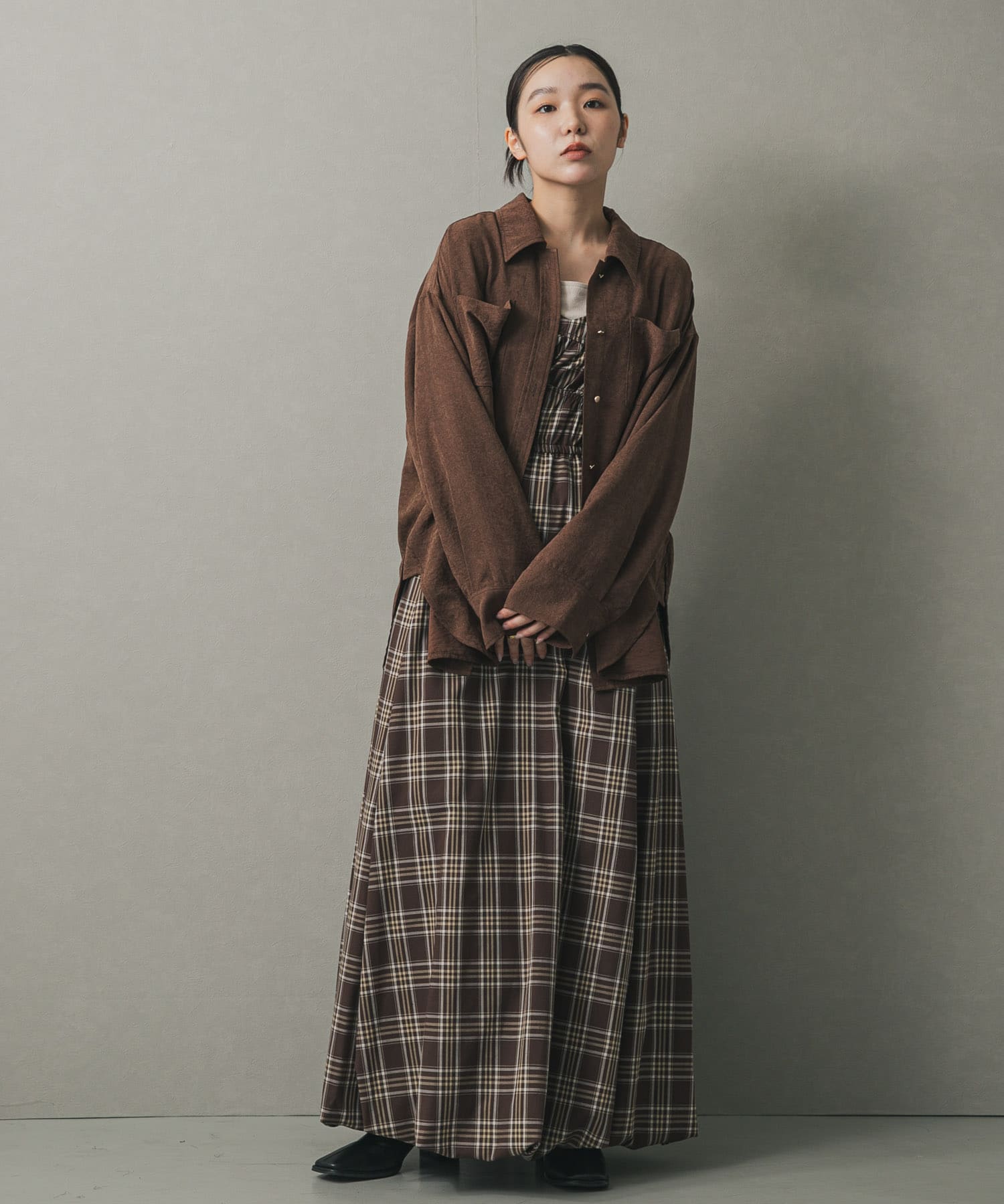 身長：158cm サイズ：one