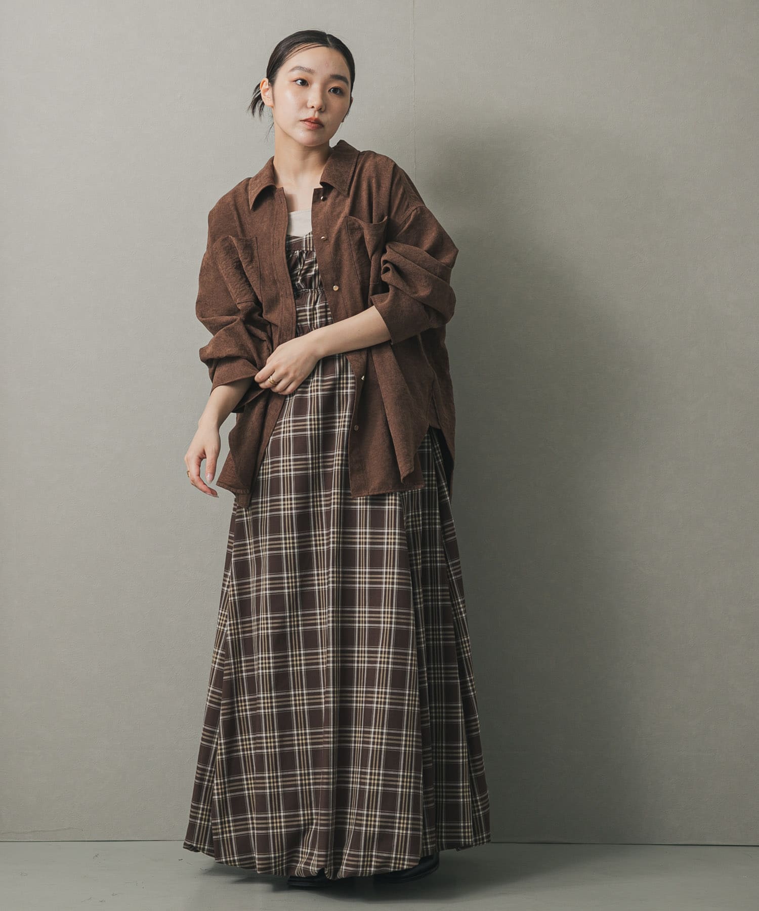 身長：158cm サイズ：one