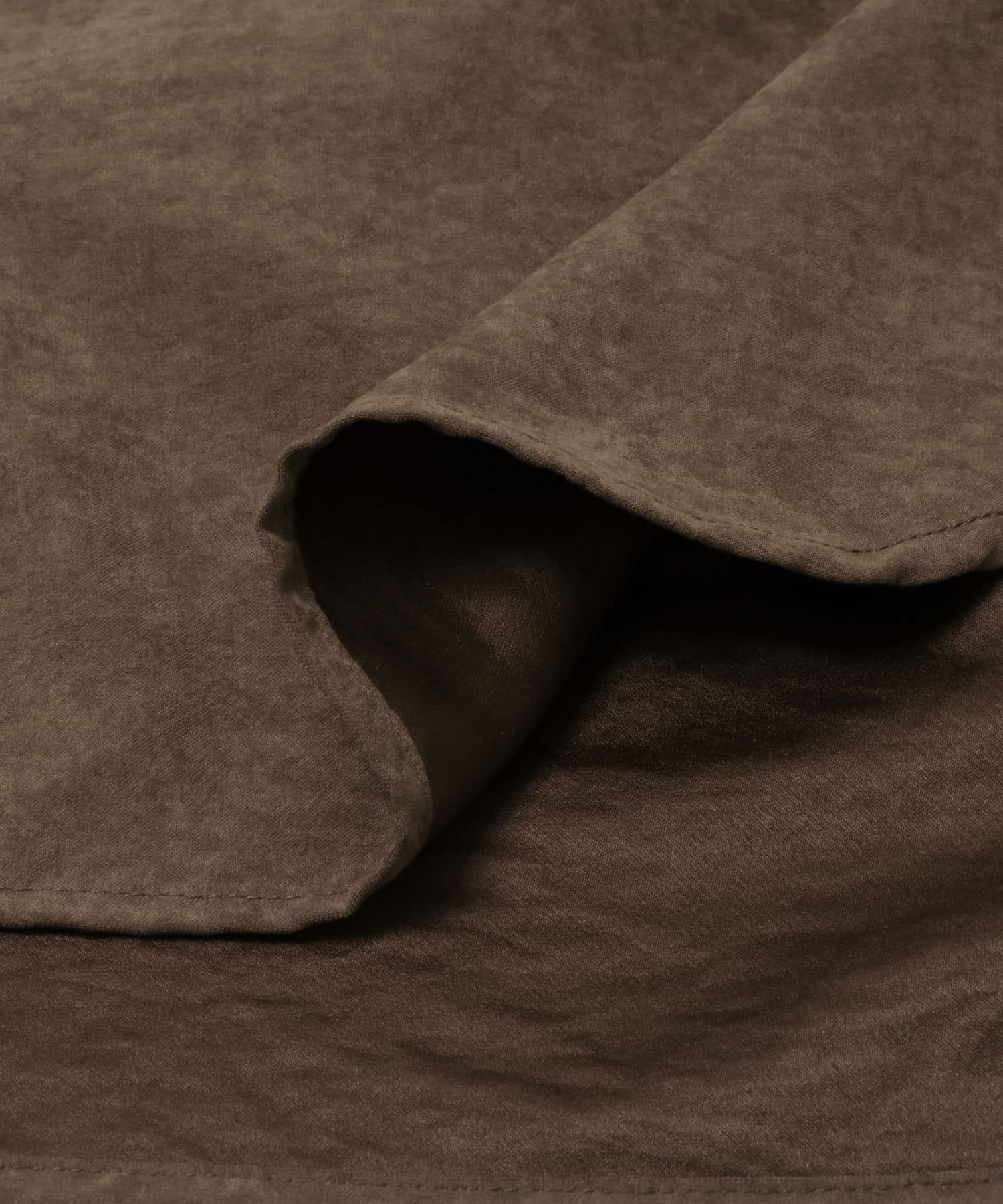 ポケットツキワイドスリーブシャツ BROWN one