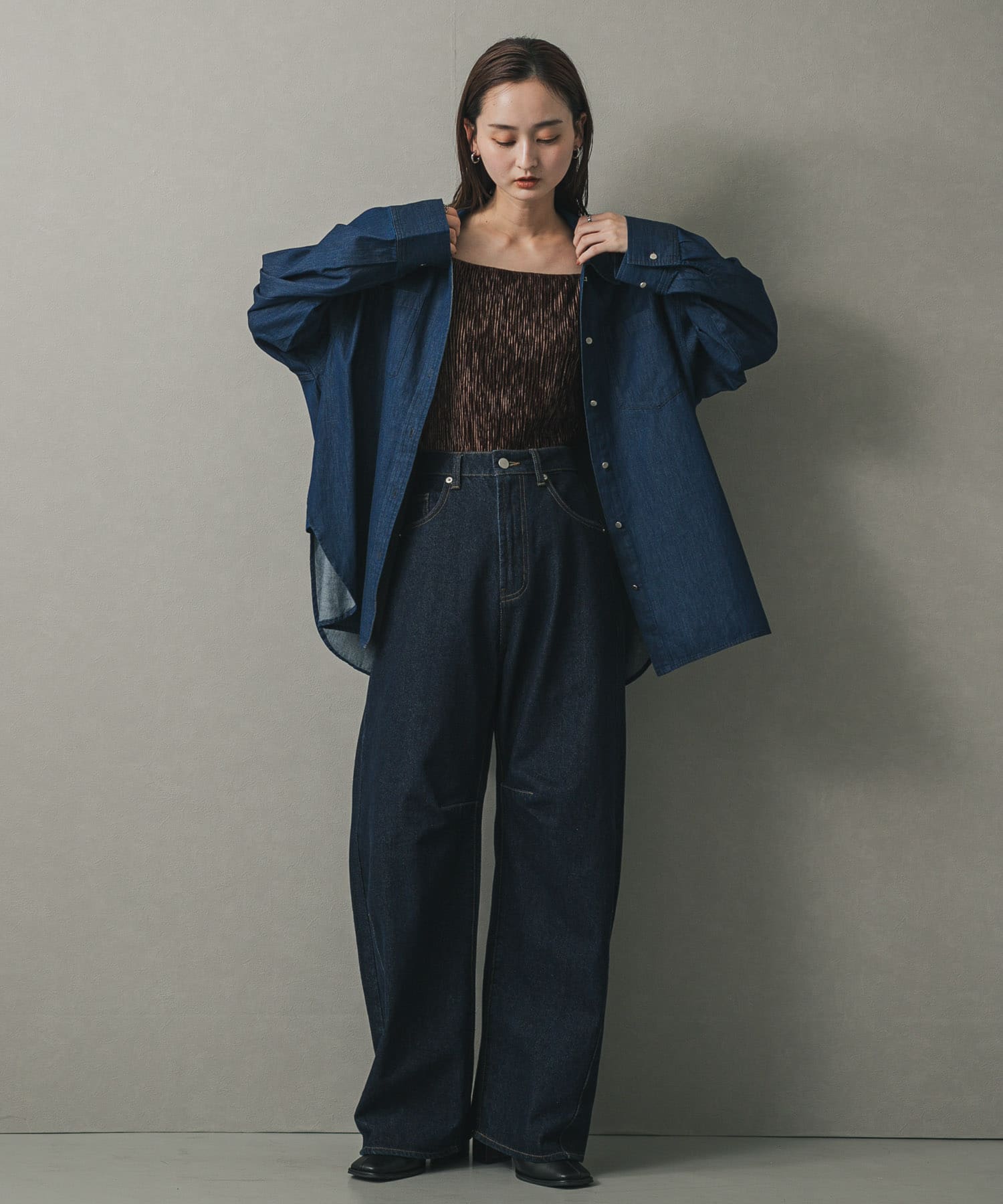 身長：169cm サイズ：one