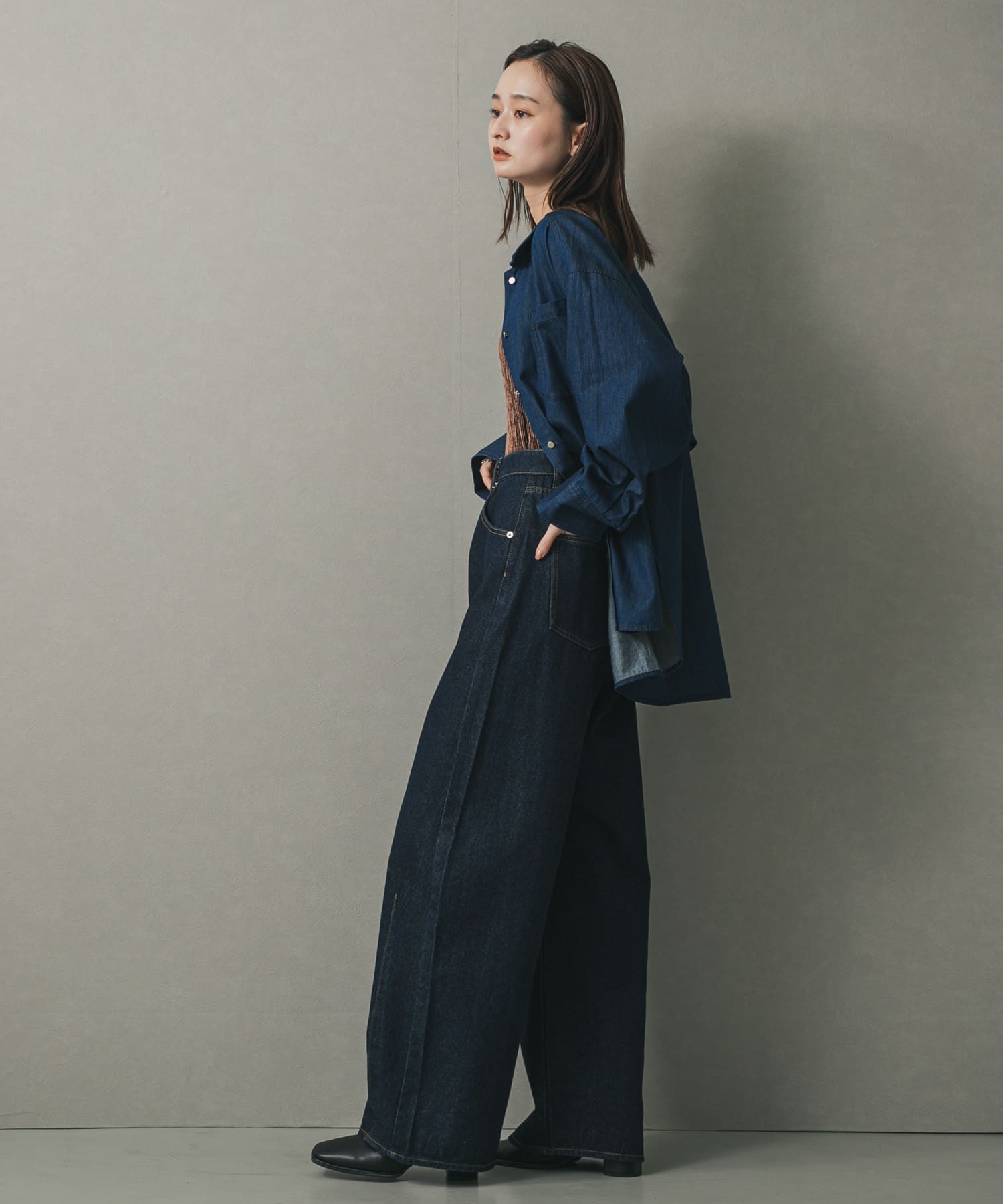 身長：169cm サイズ：one
