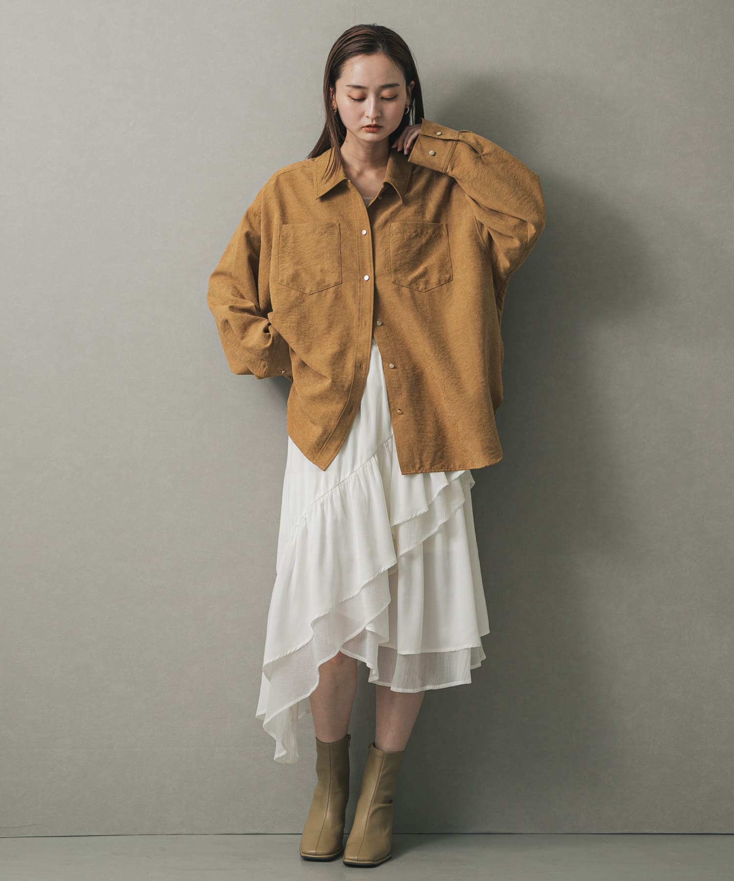 身長：169cm サイズ：one
