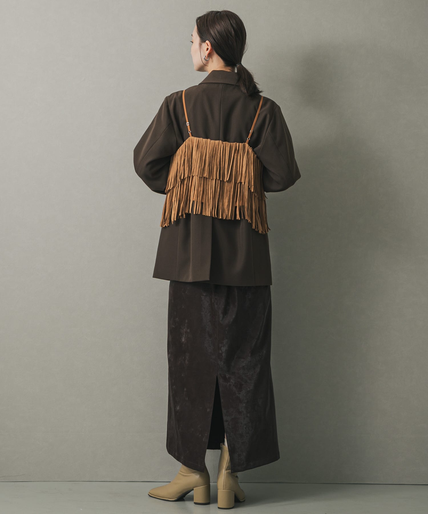 身長：169cm サイズ：one