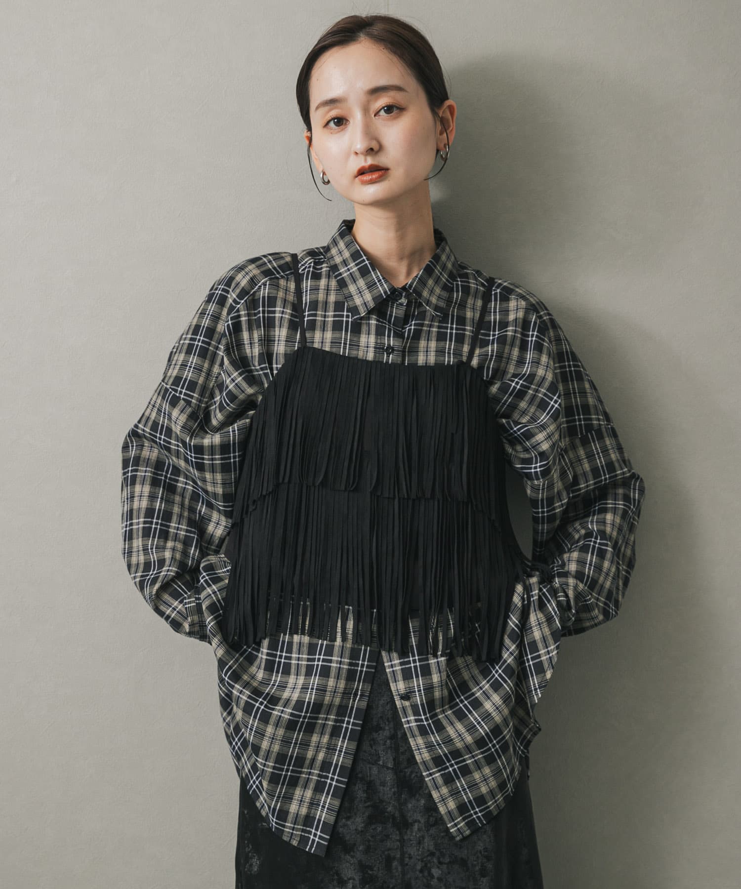 身長：169cm サイズ：one