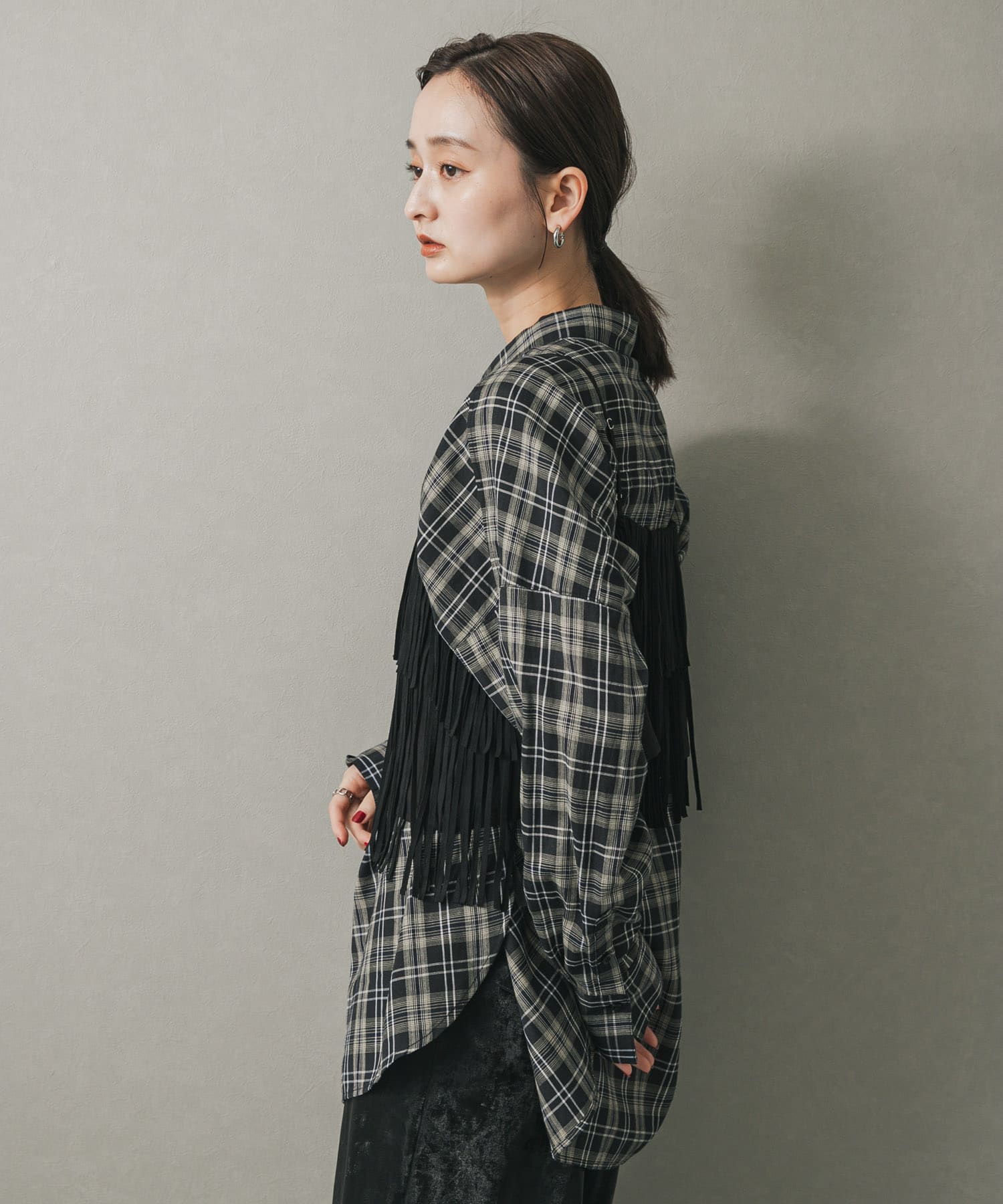 身長：169cm サイズ：one