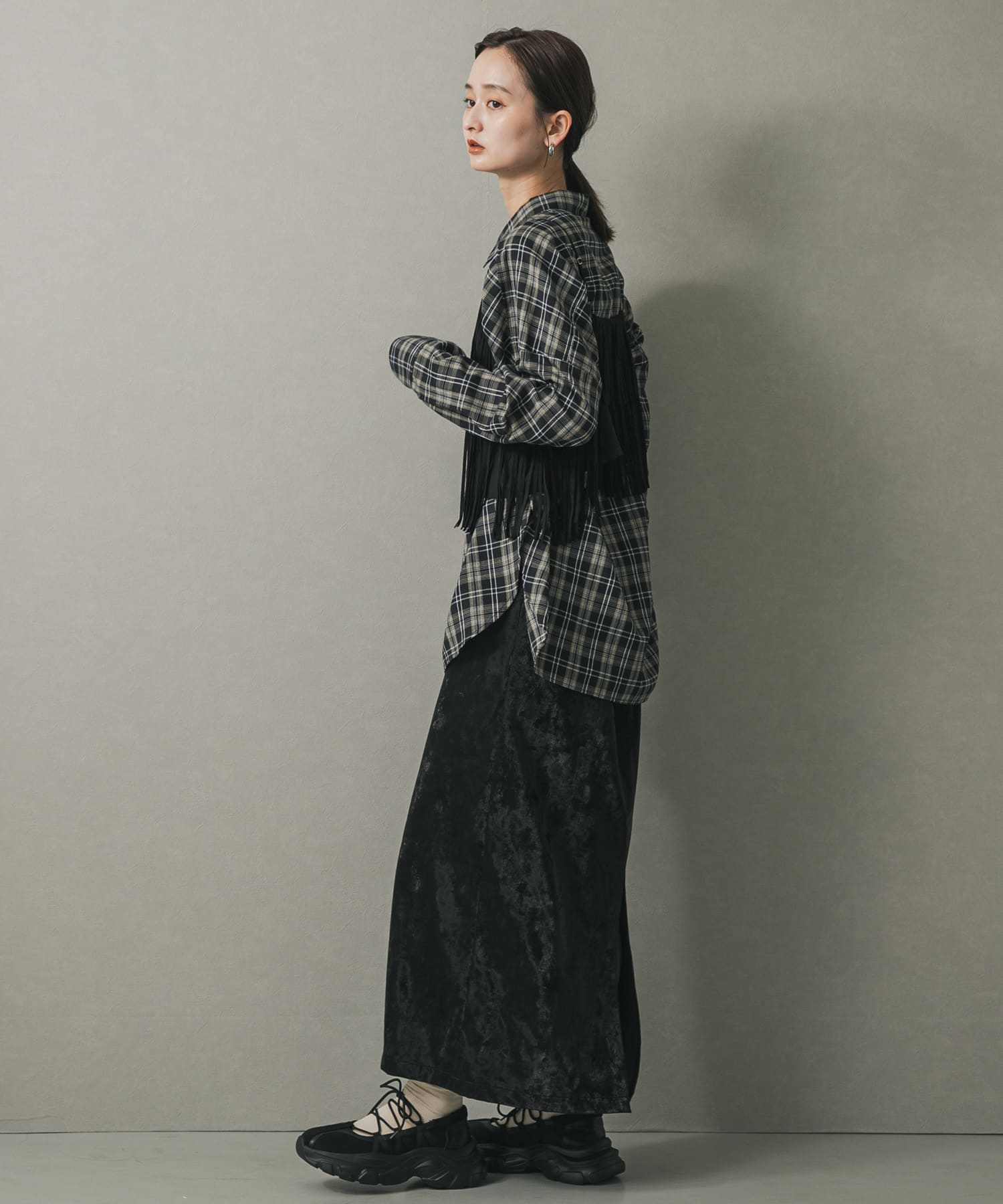 身長：169cm サイズ：one