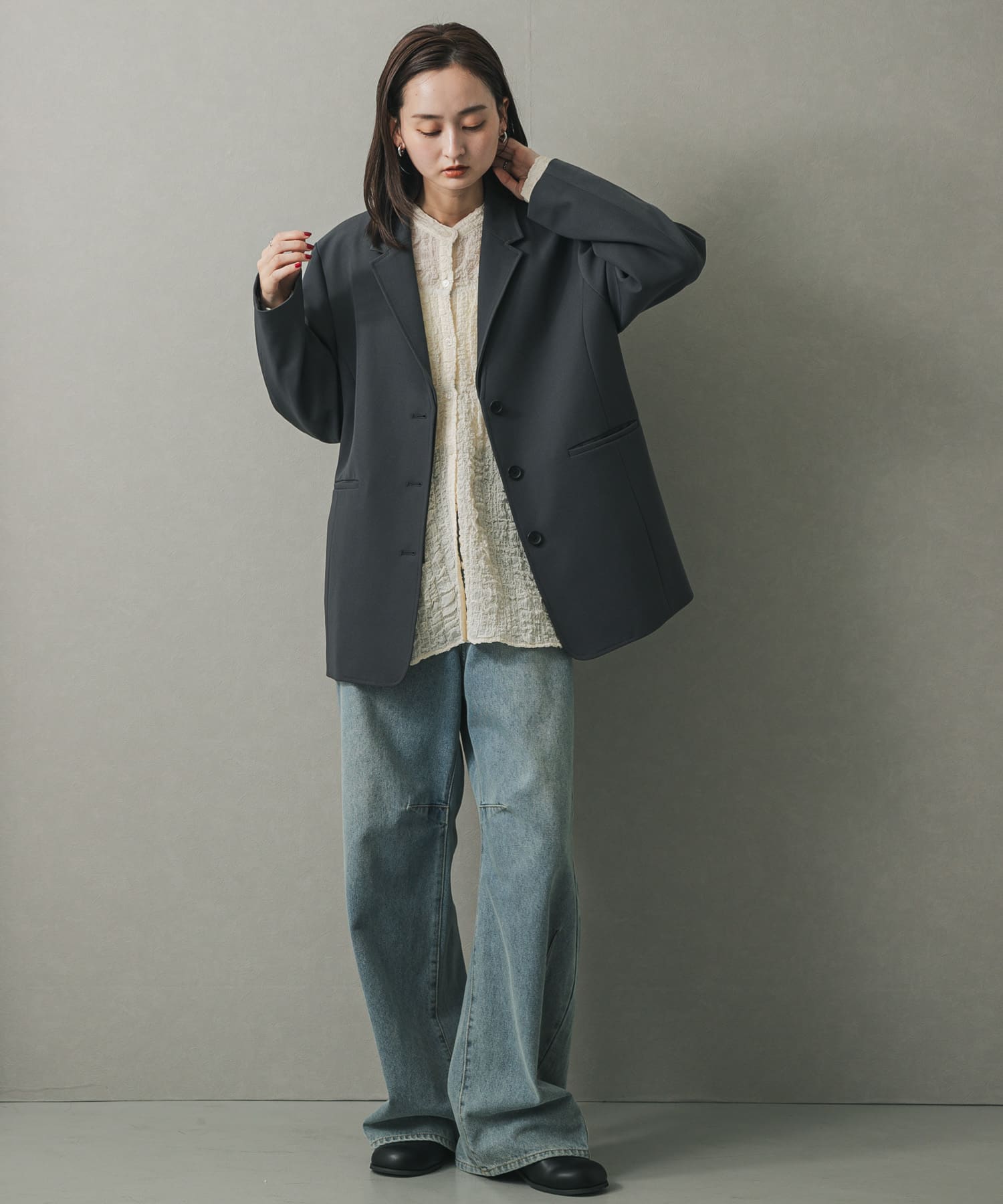 身長：169cm サイズ：one