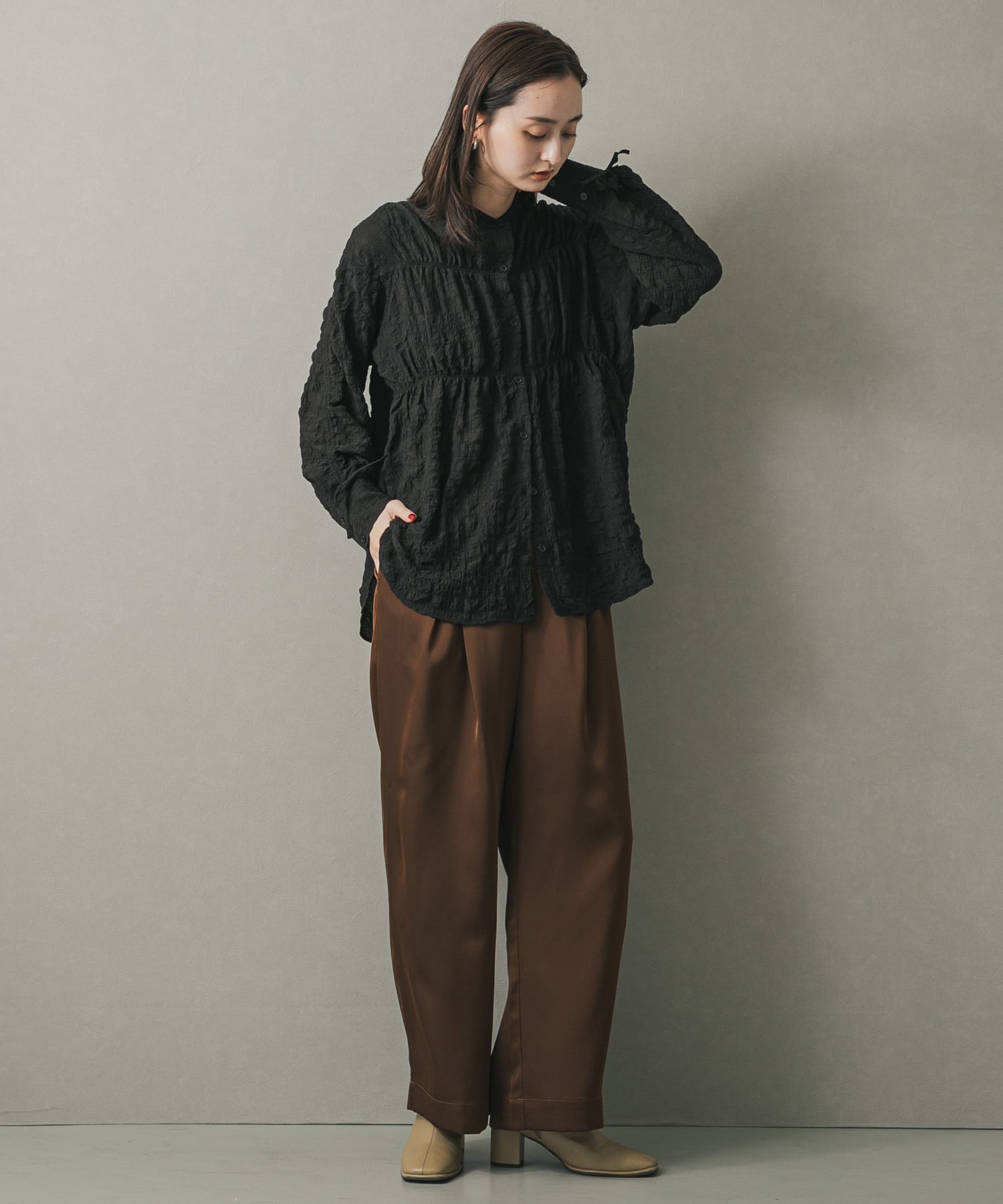 身長：169cm サイズ：one