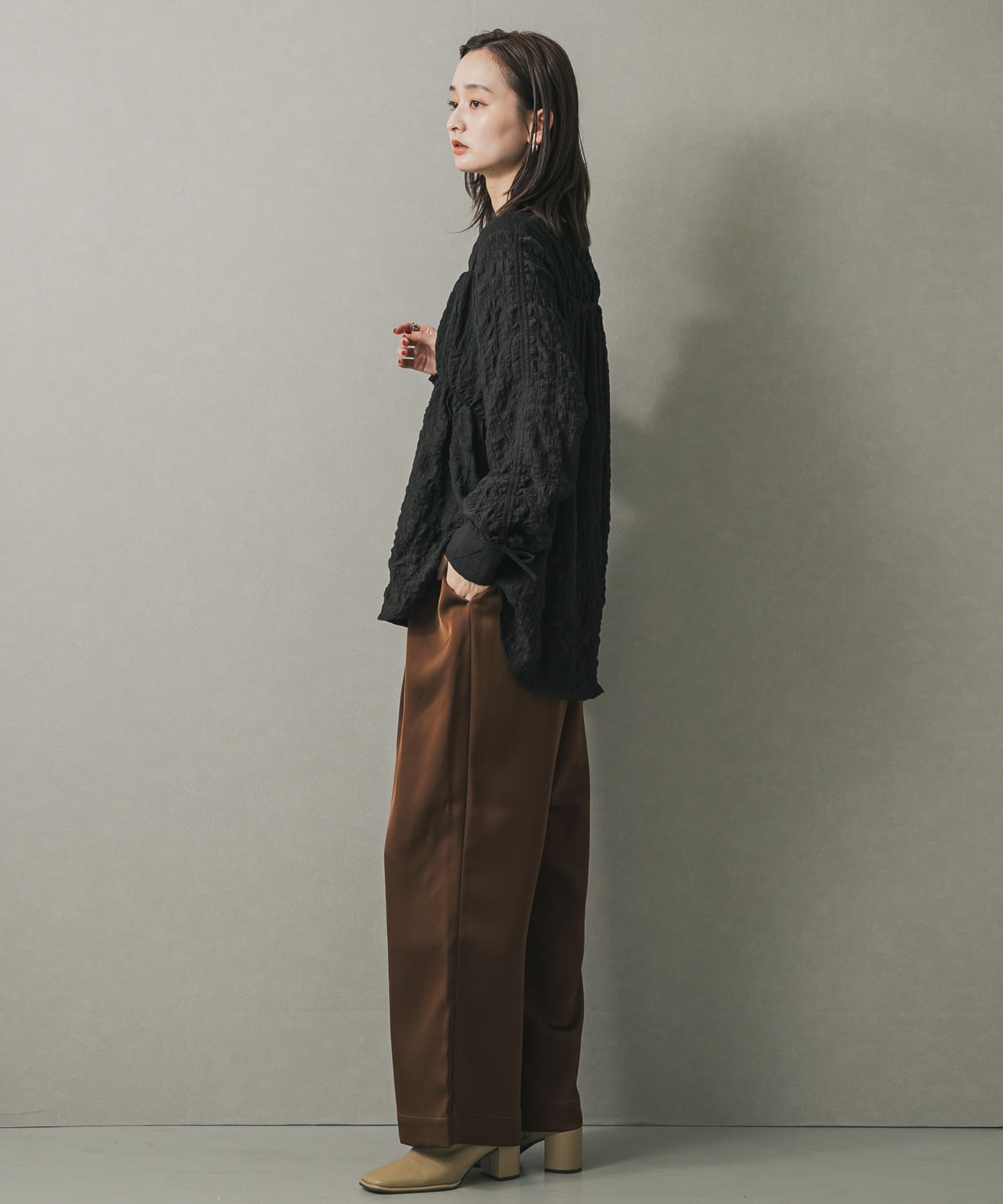 身長：169cm サイズ：one