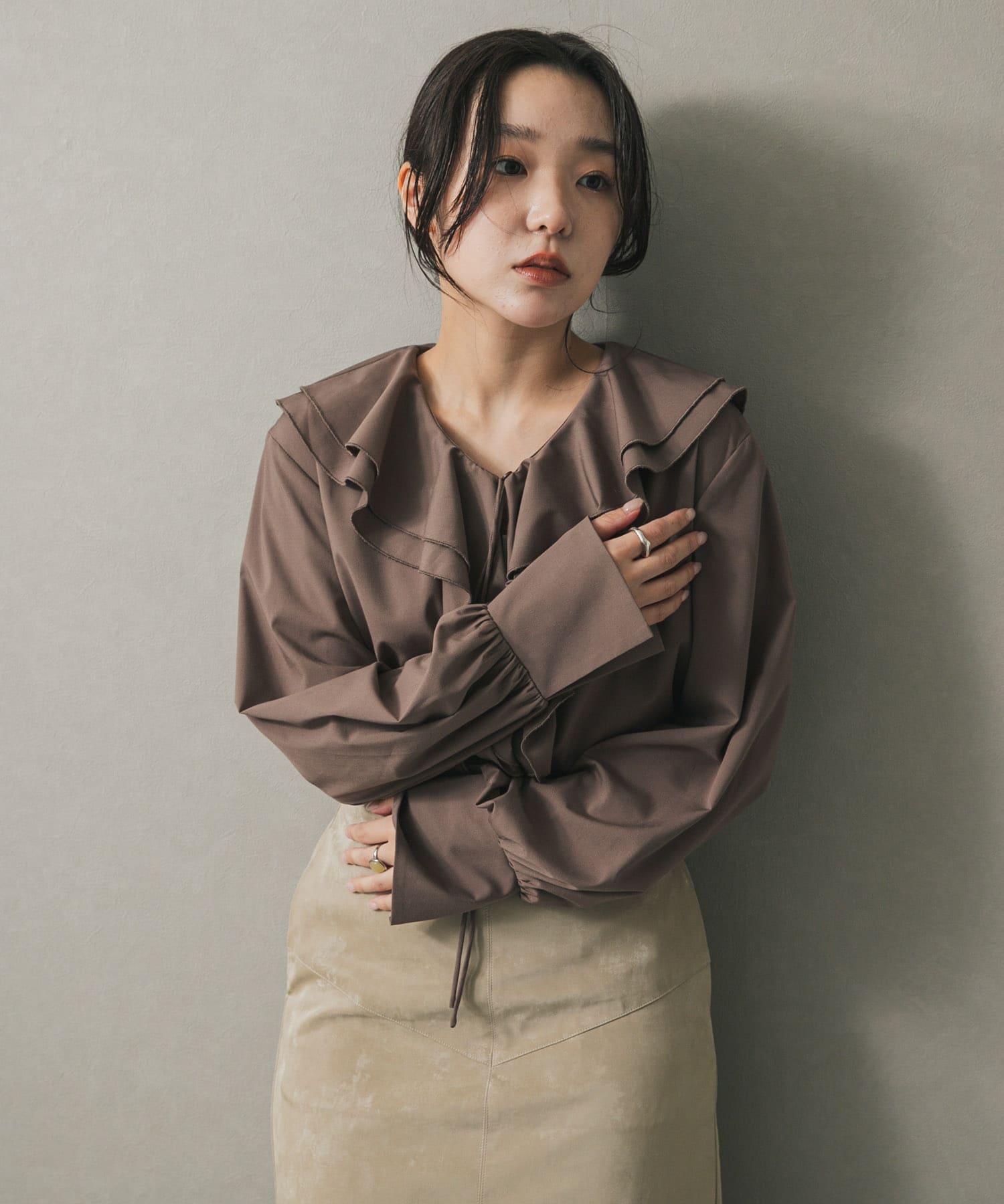 身長：158cm サイズ：one