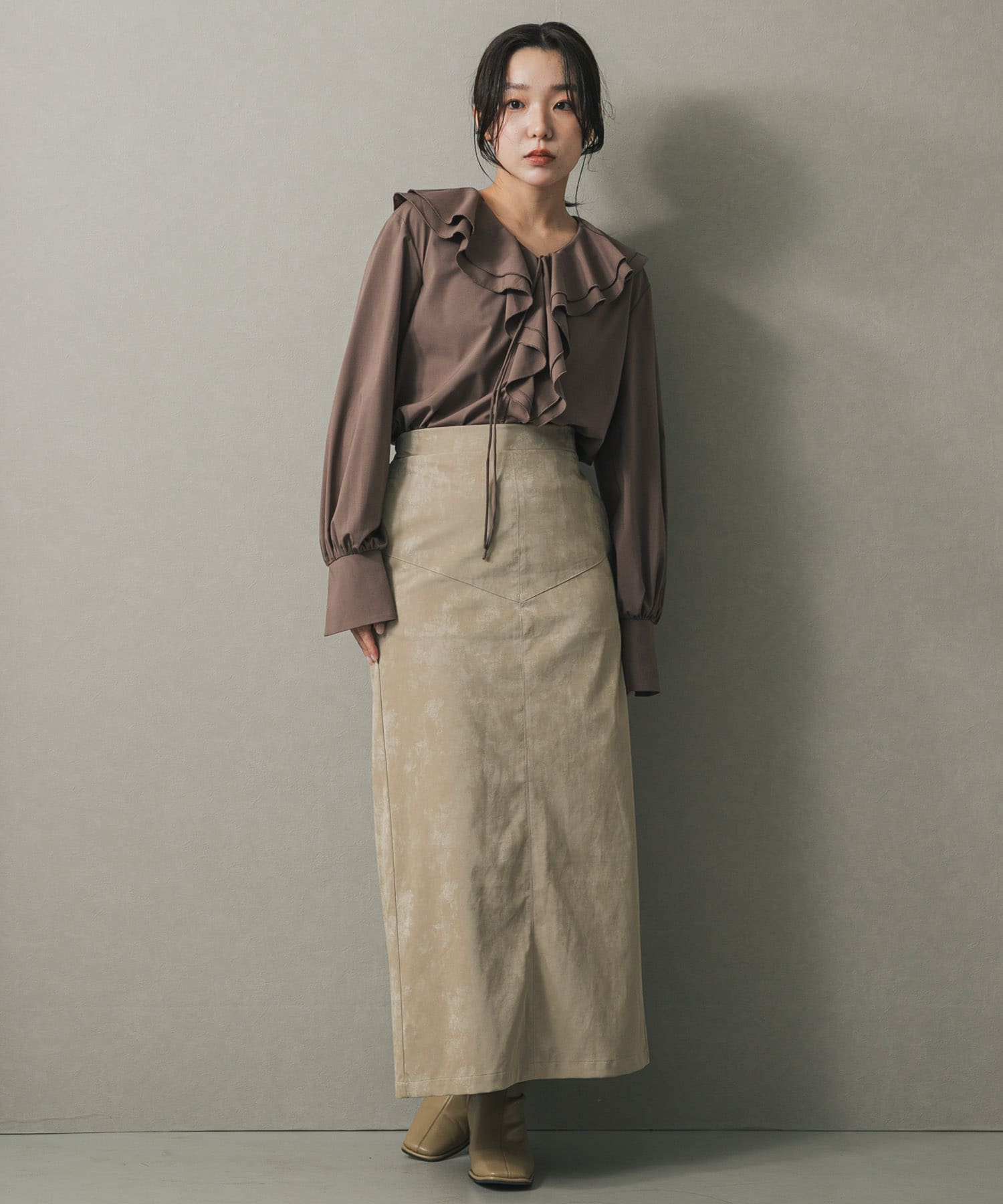 身長：158cm サイズ：one