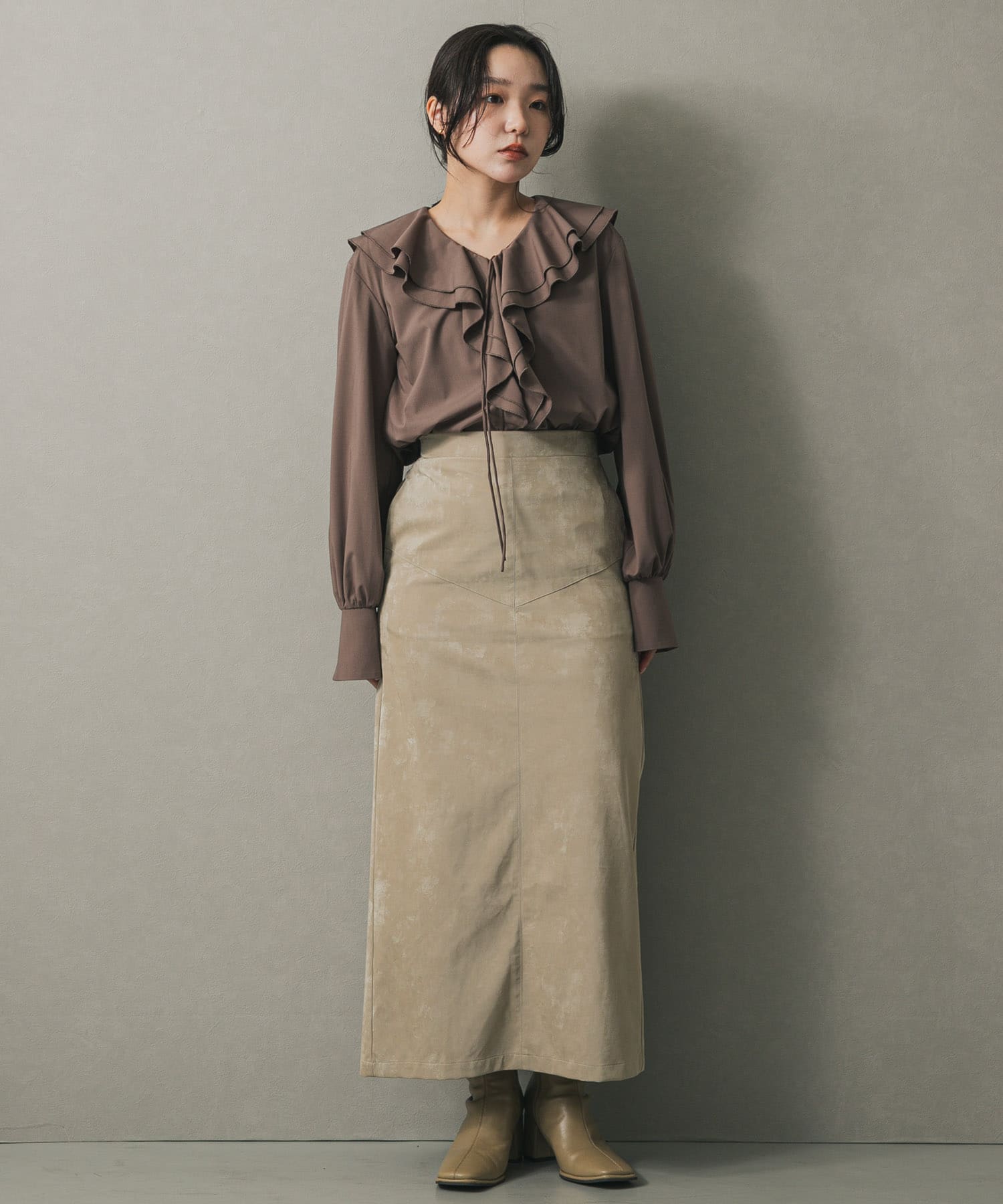 身長：158cm サイズ：one