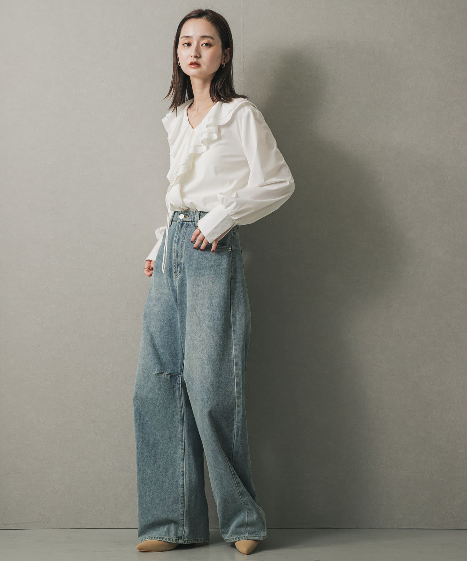 身長：169cm サイズ：one