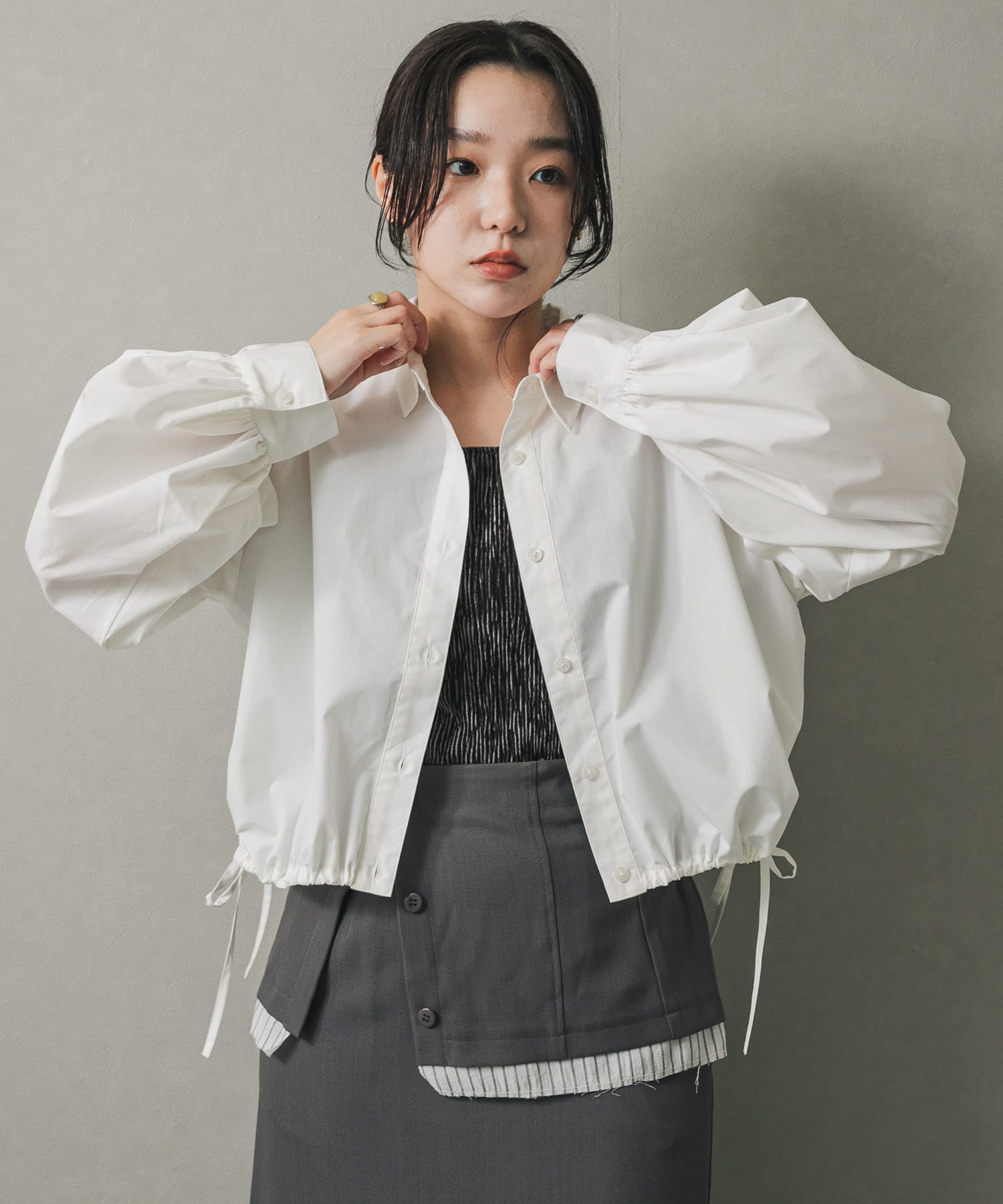 身長：158cm サイズ：one