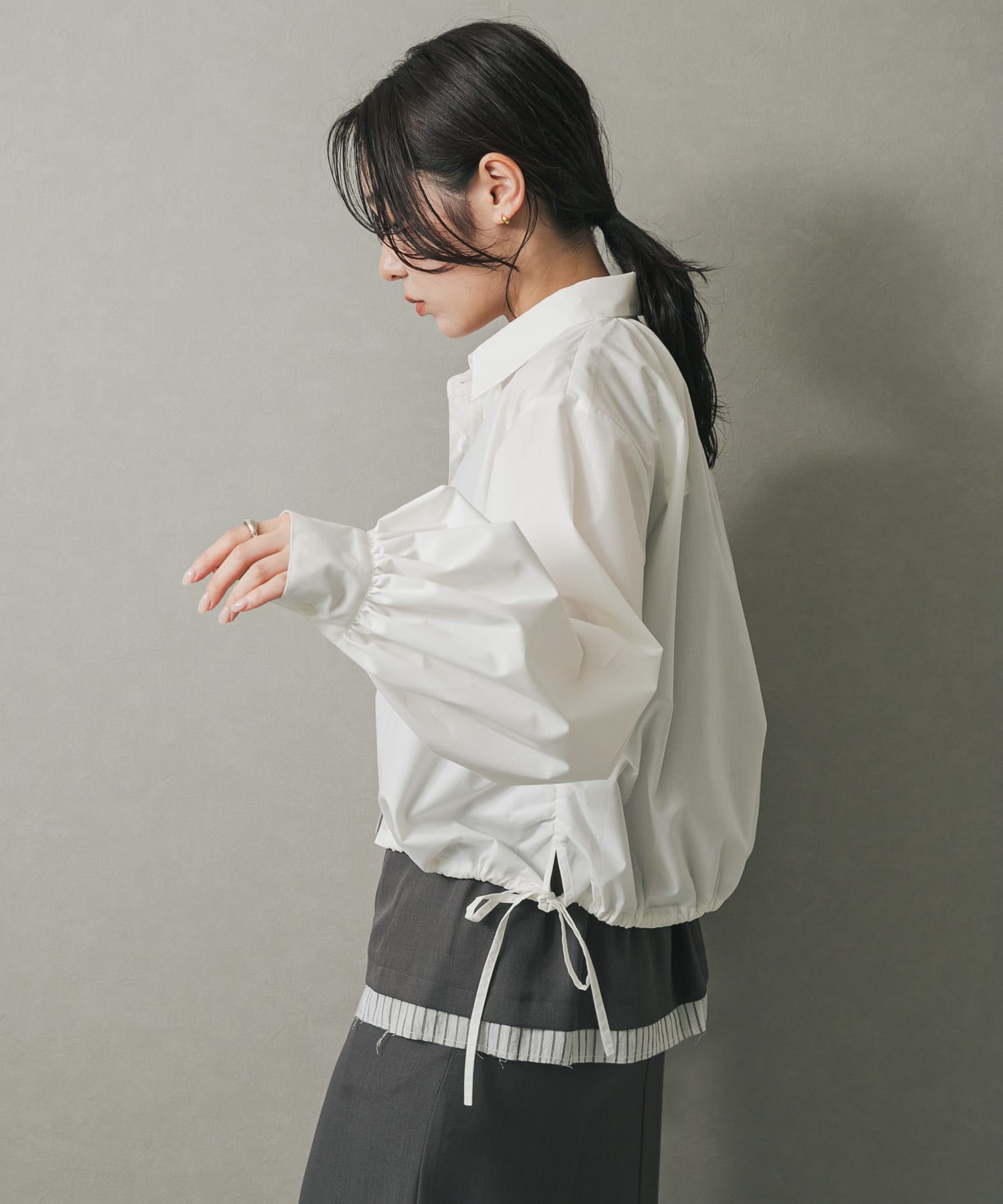 身長：158cm サイズ：one