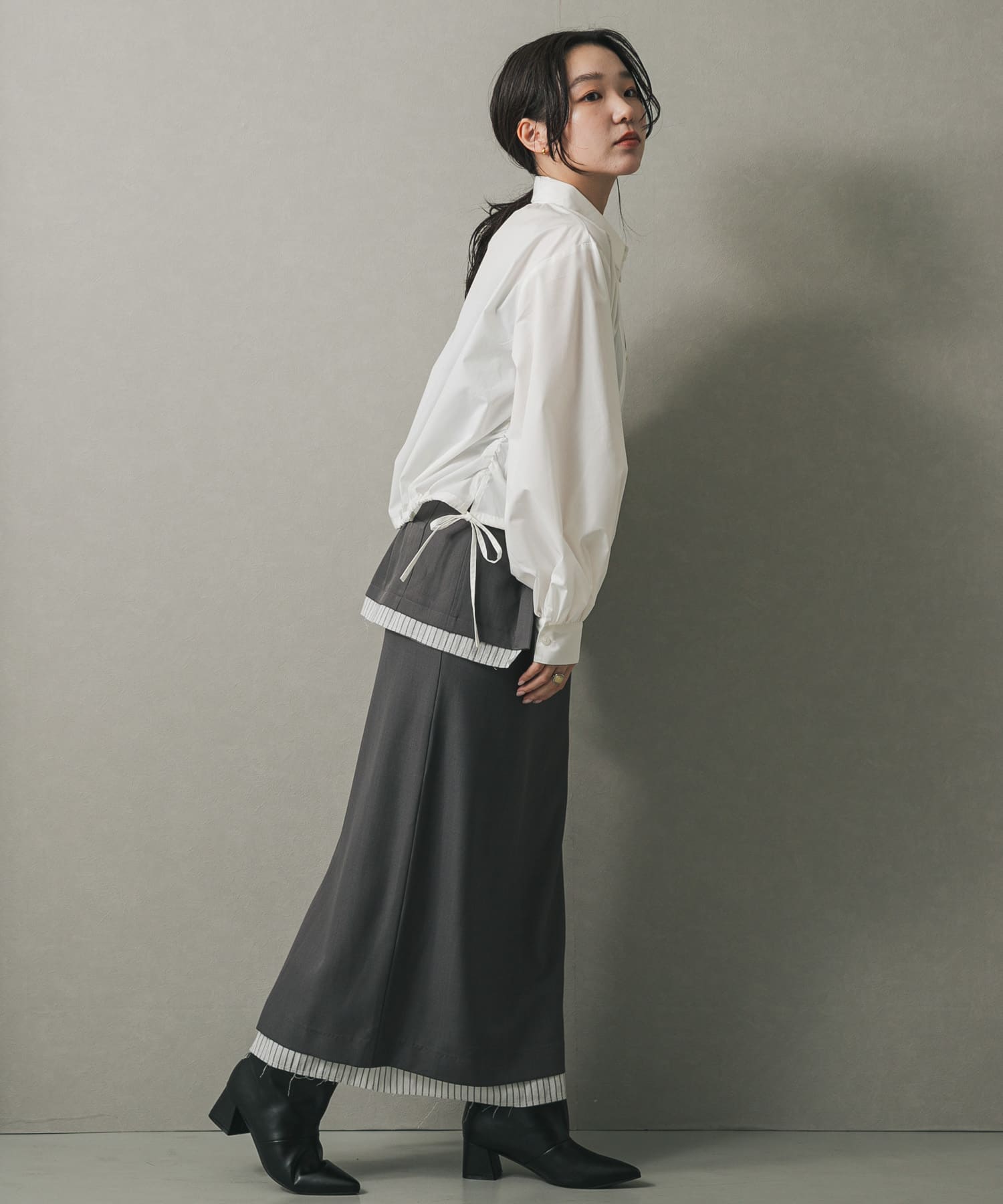 身長：158cm サイズ：one