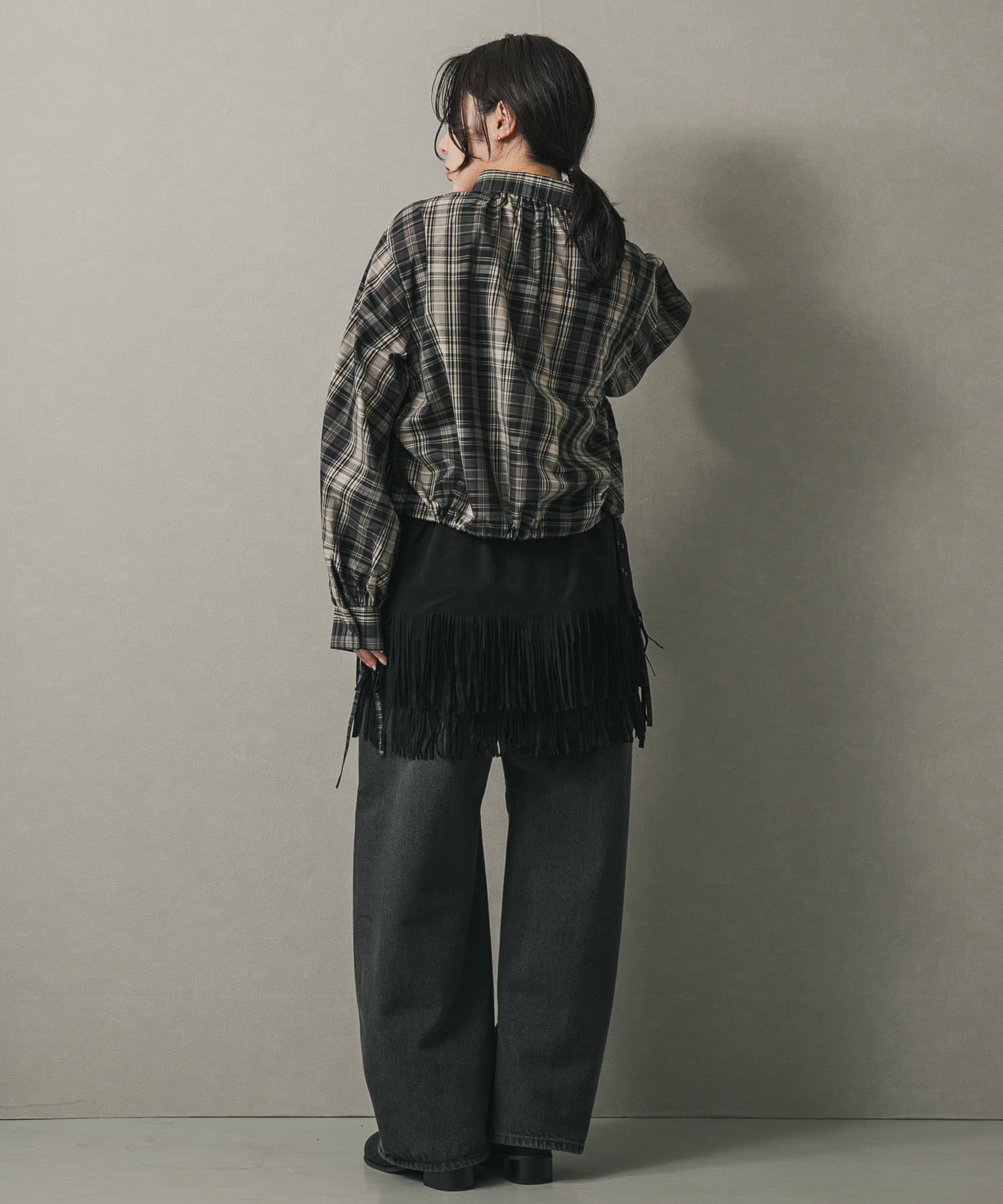 身長：158cm サイズ：one