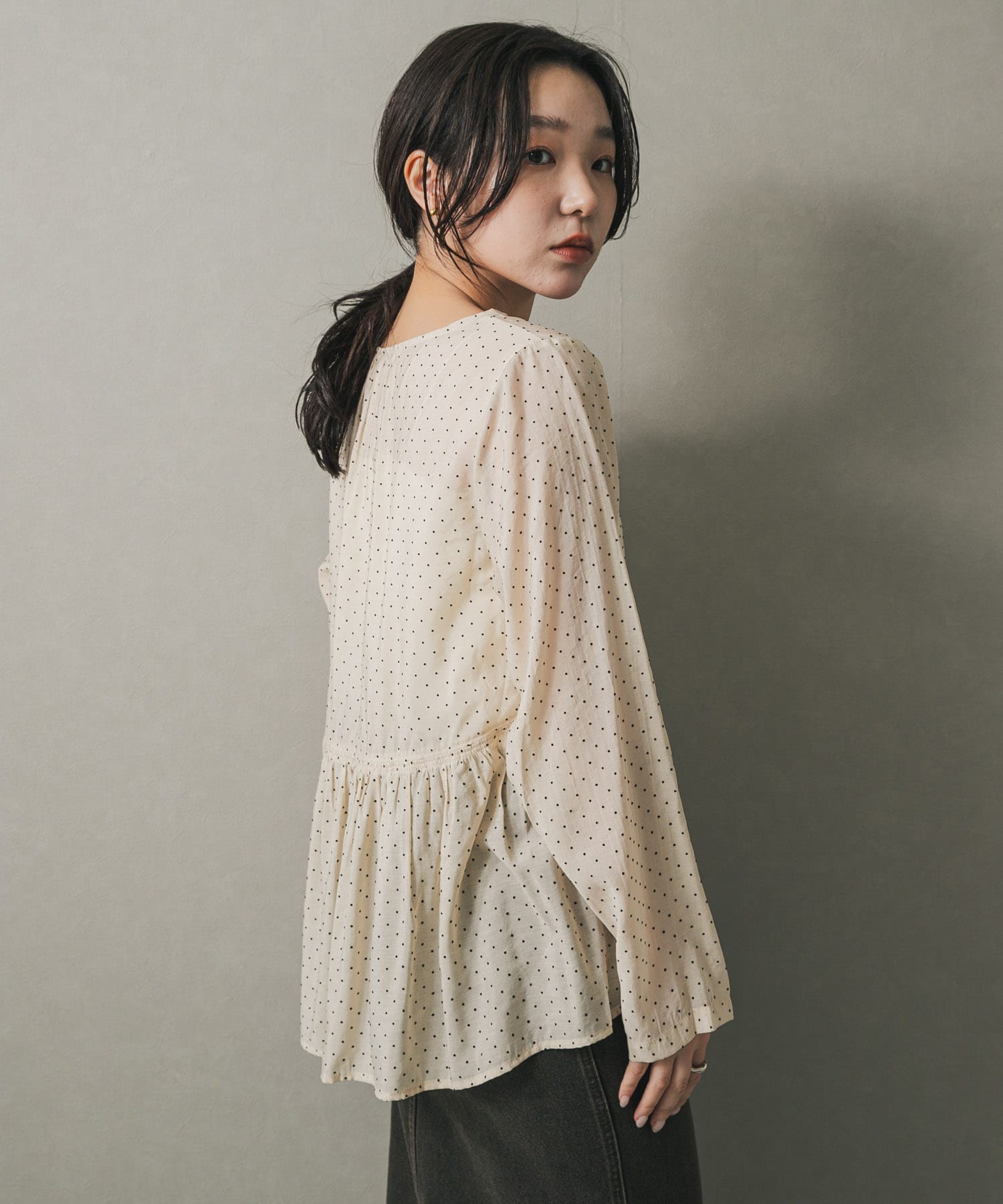 身長：158cm サイズ：one