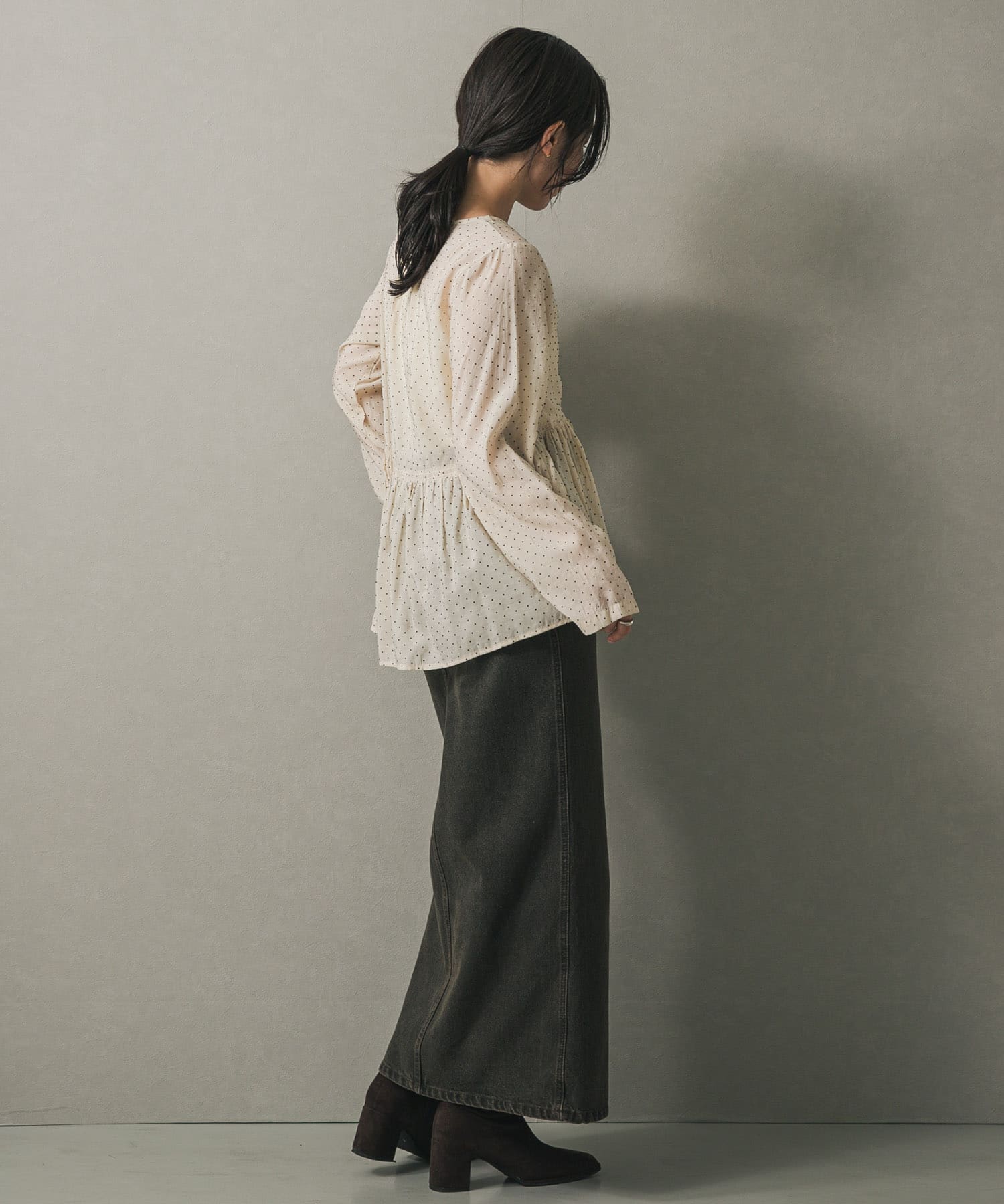 身長：158cm サイズ：one