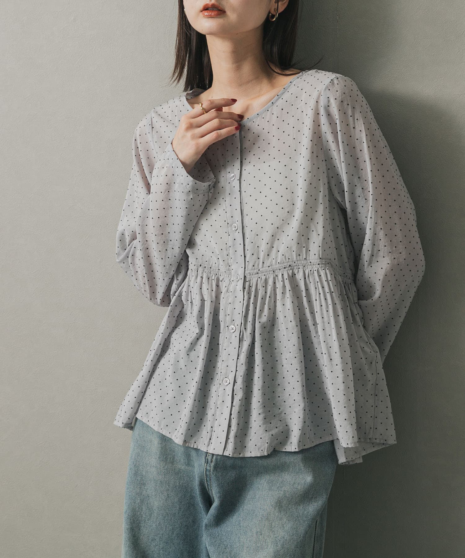 身長：169cm サイズ：one