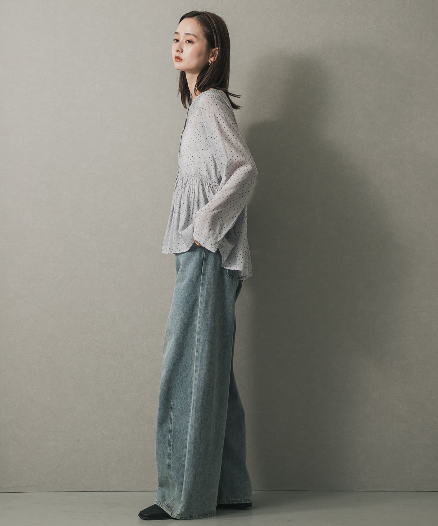 身長：169cm サイズ：one