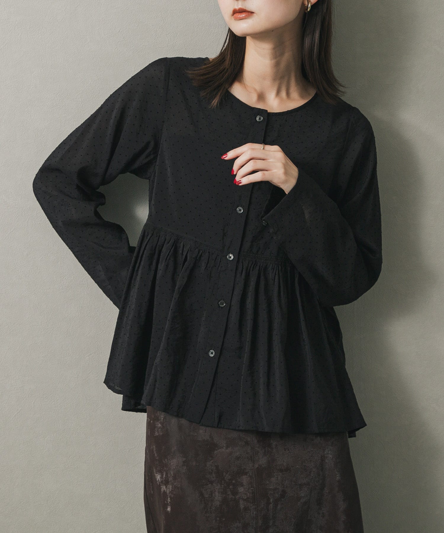 身長：169cm サイズ：one