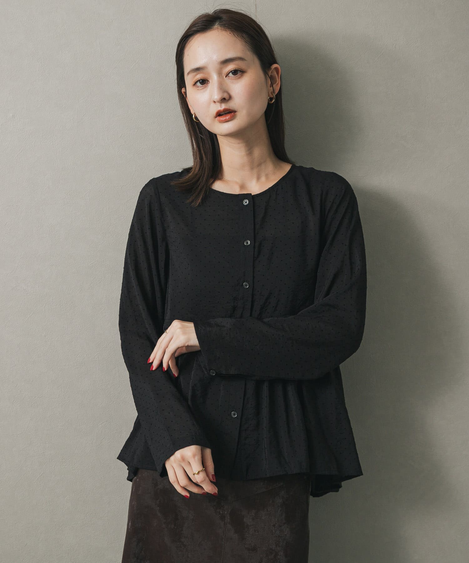 身長：169cm サイズ：one