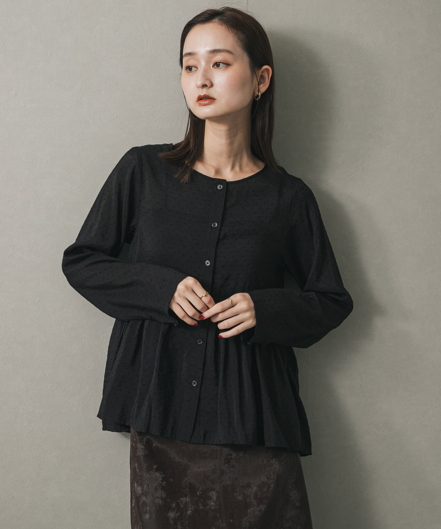 身長：169cm サイズ：one