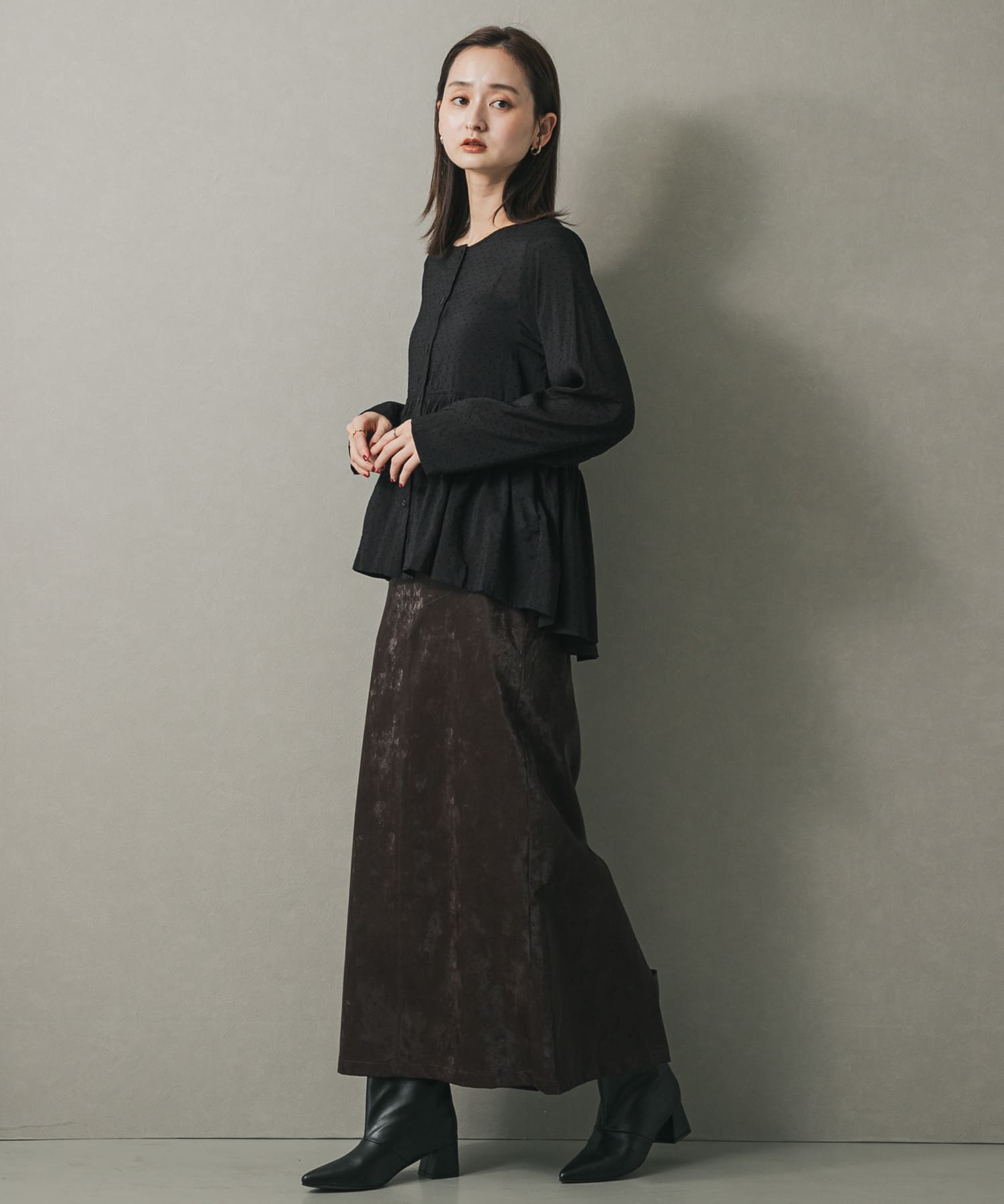 身長：169cm サイズ：one