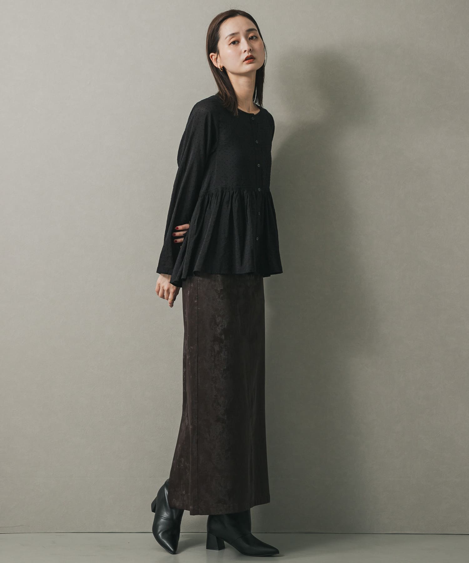 身長：169cm サイズ：one