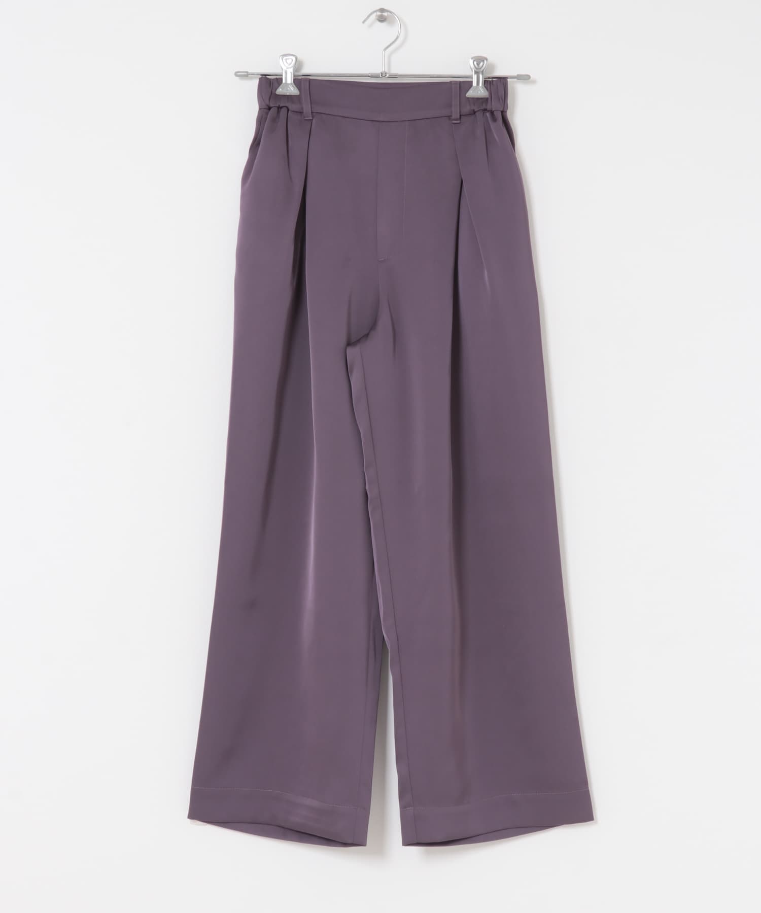 サテンインタックパンツ PURPLE one