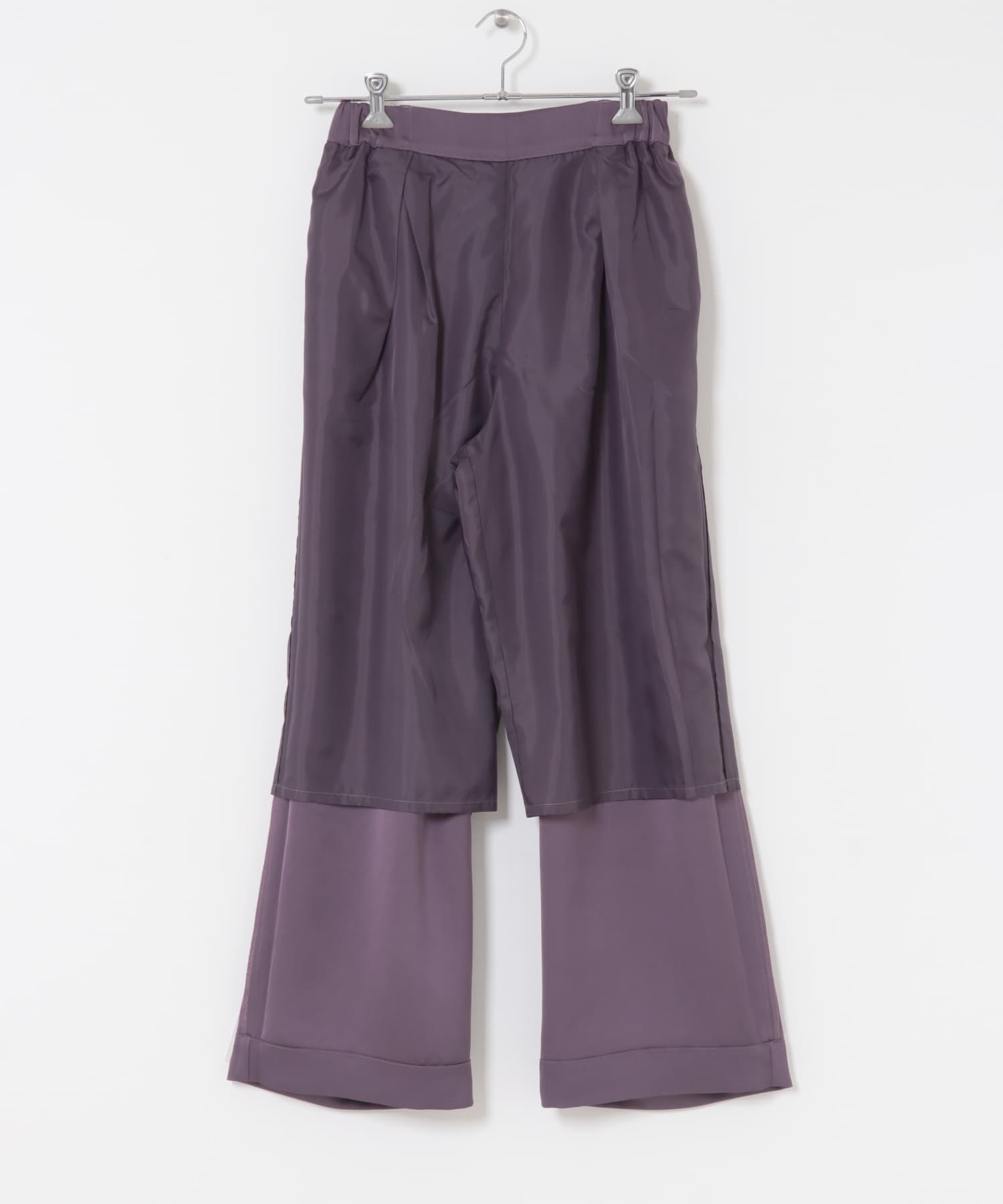サテンインタックパンツ PURPLE one