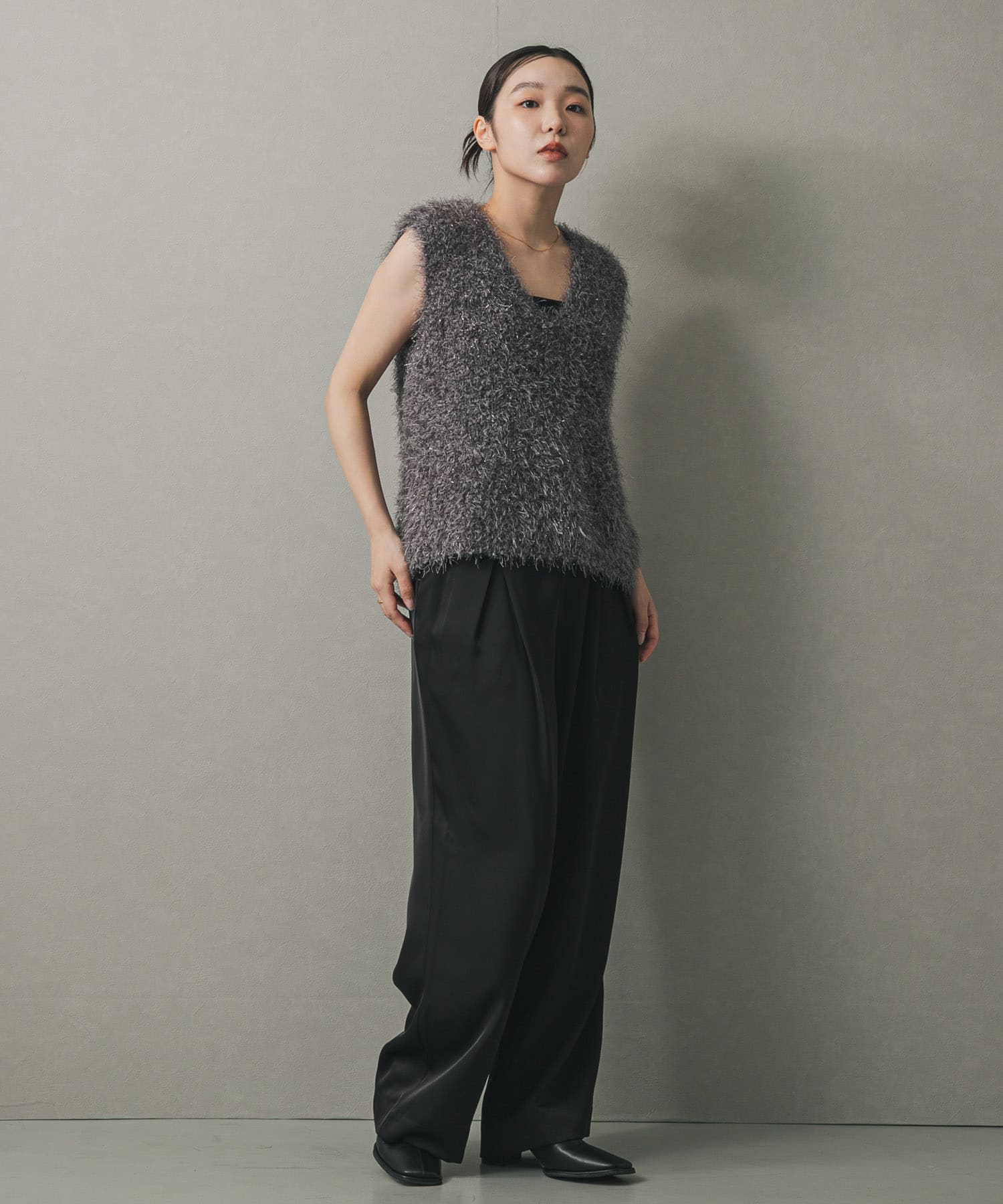 身長：158cm サイズ：one