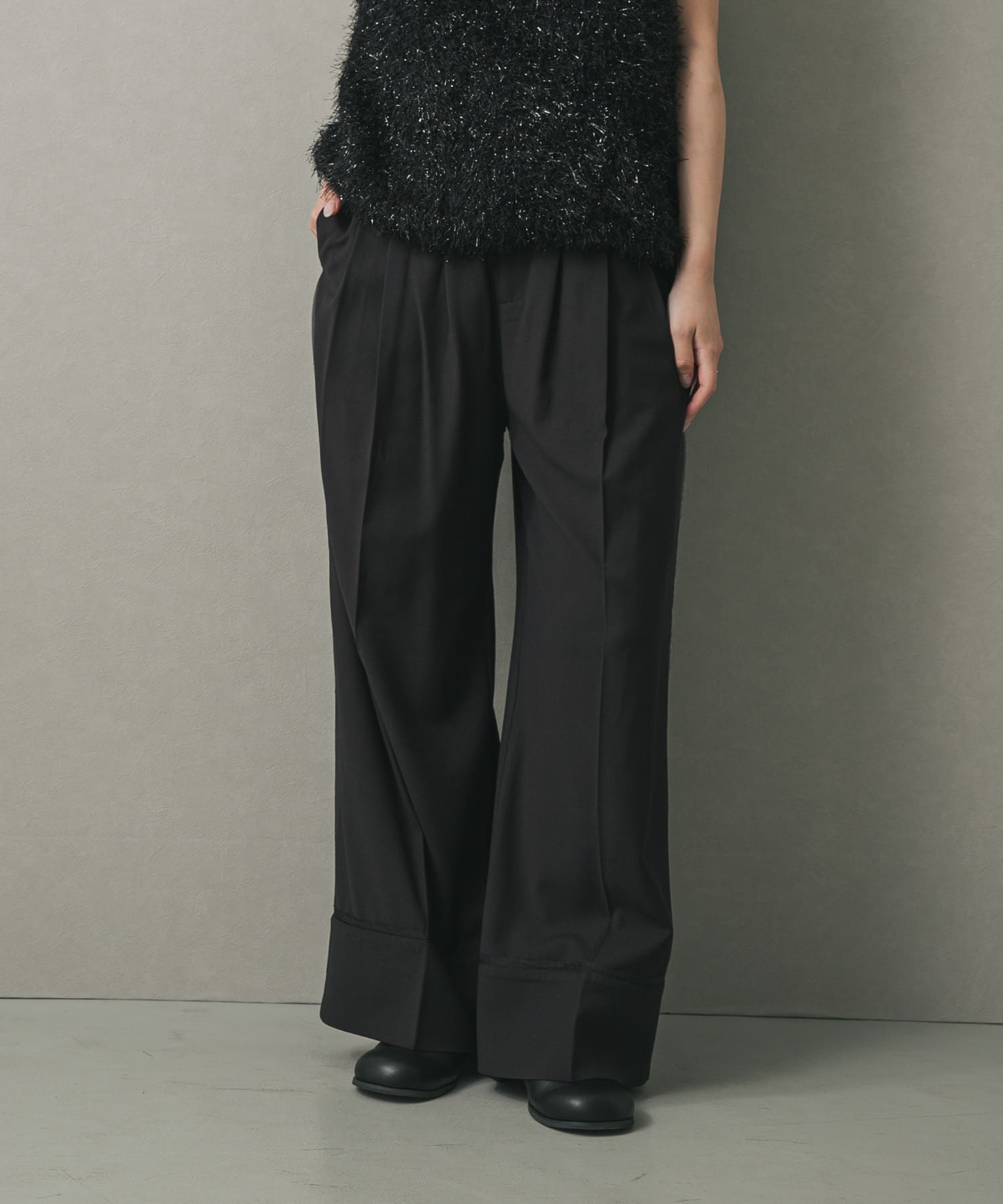 3タックスラックスワイドパンツ