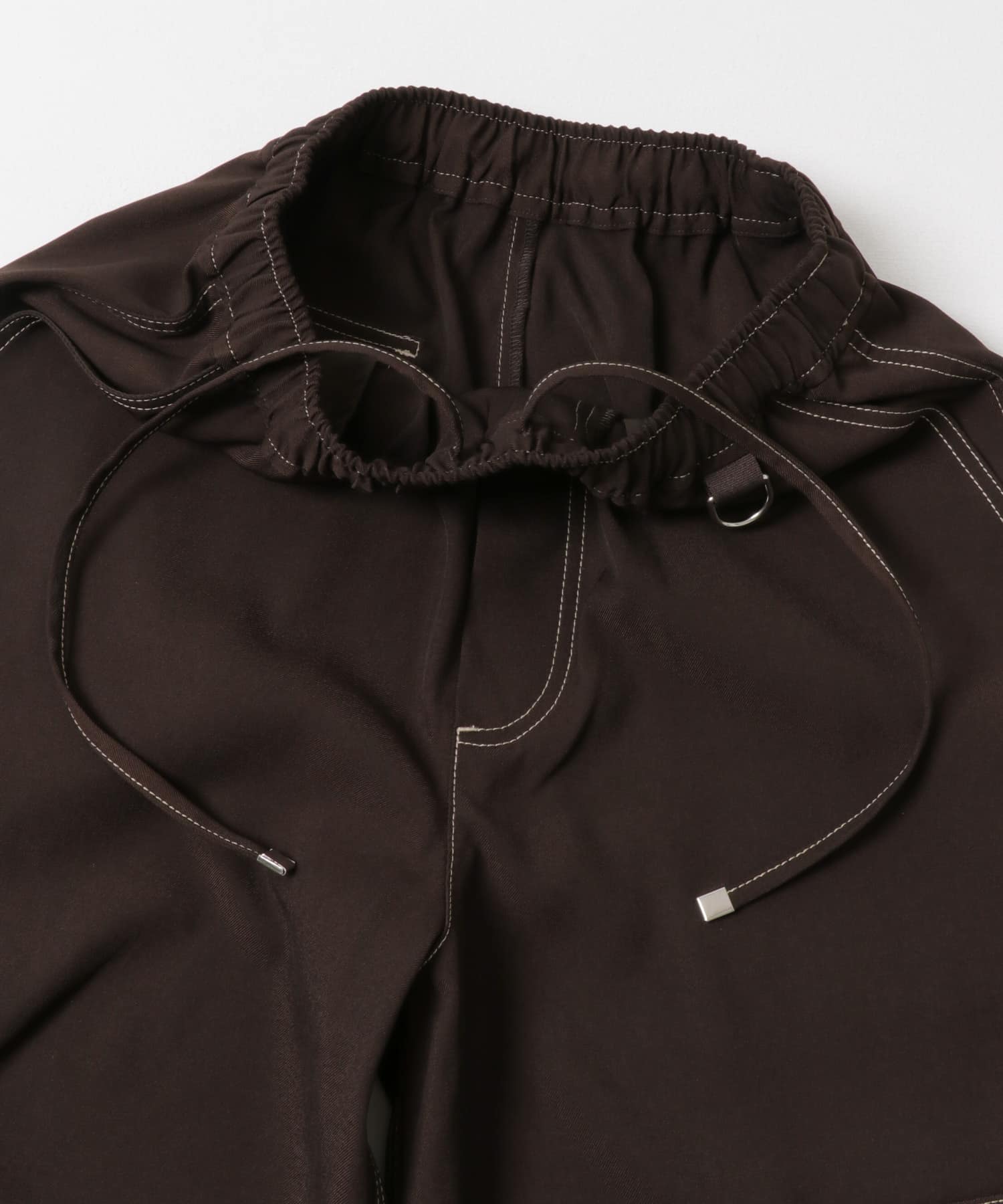 ステッチカーゴイージーパンツ BROWN one