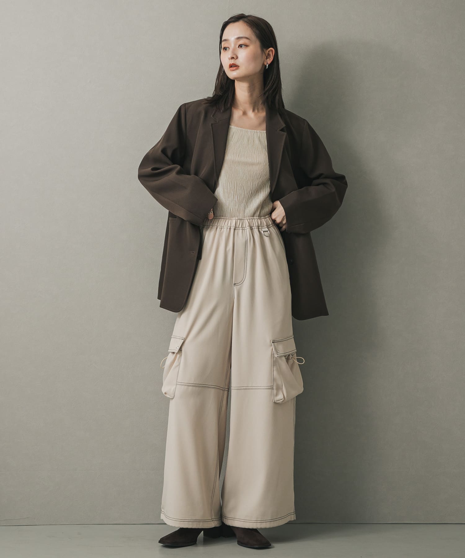 身長：169cm サイズ：one