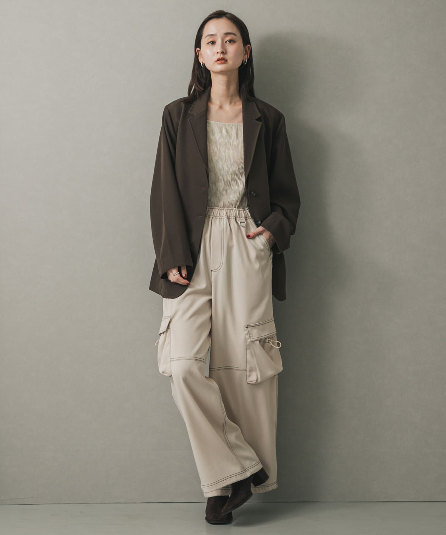 身長：169cm サイズ：one