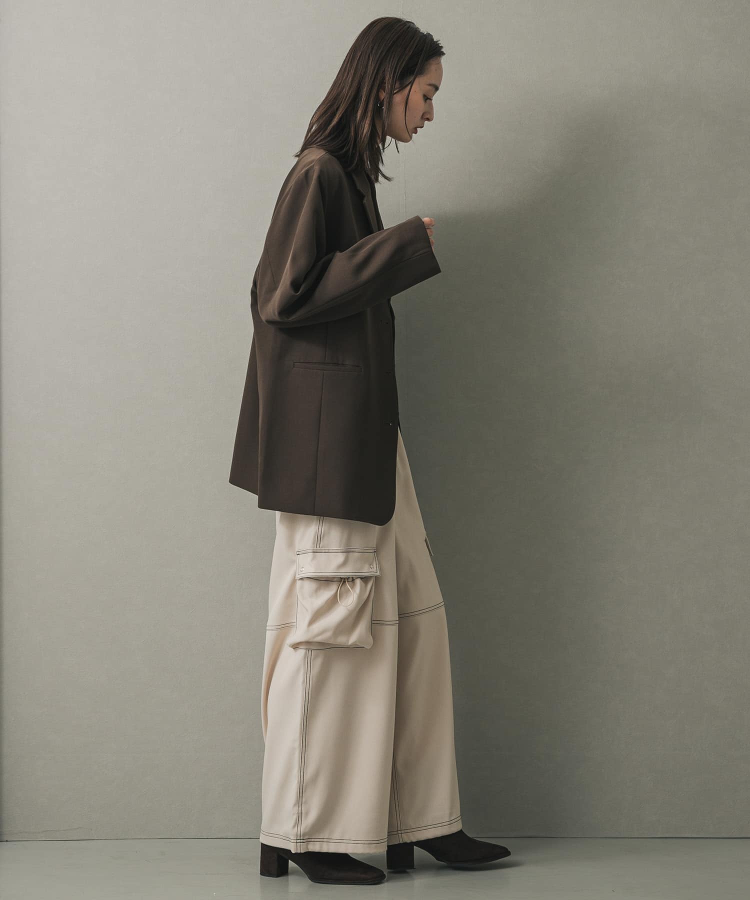 身長：169cm サイズ：one