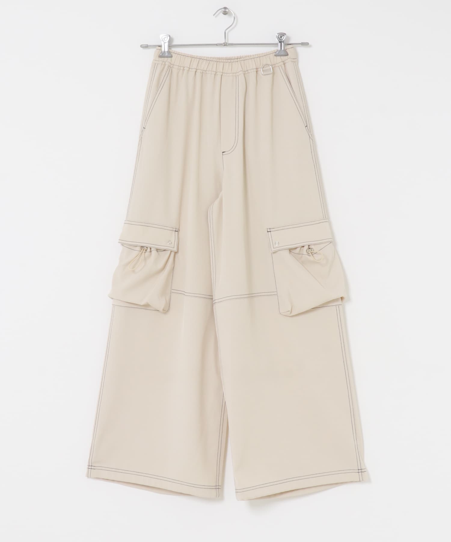 ステッチカーゴイージーパンツ IVORY one