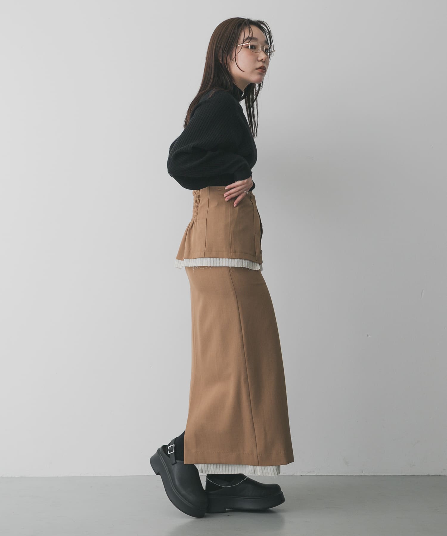 マルチウェイレイヤードスカート