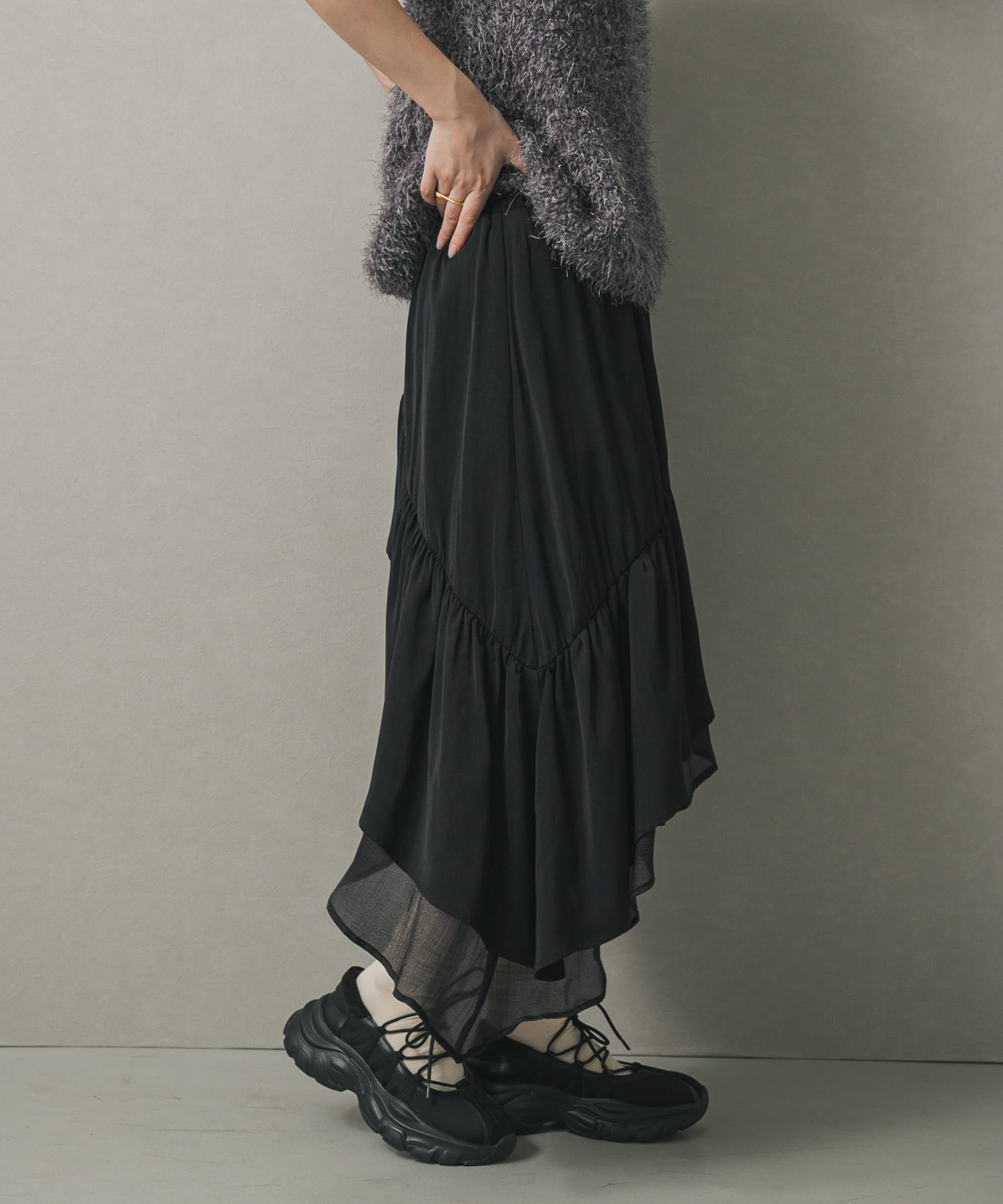 身長：158cm サイズ：one