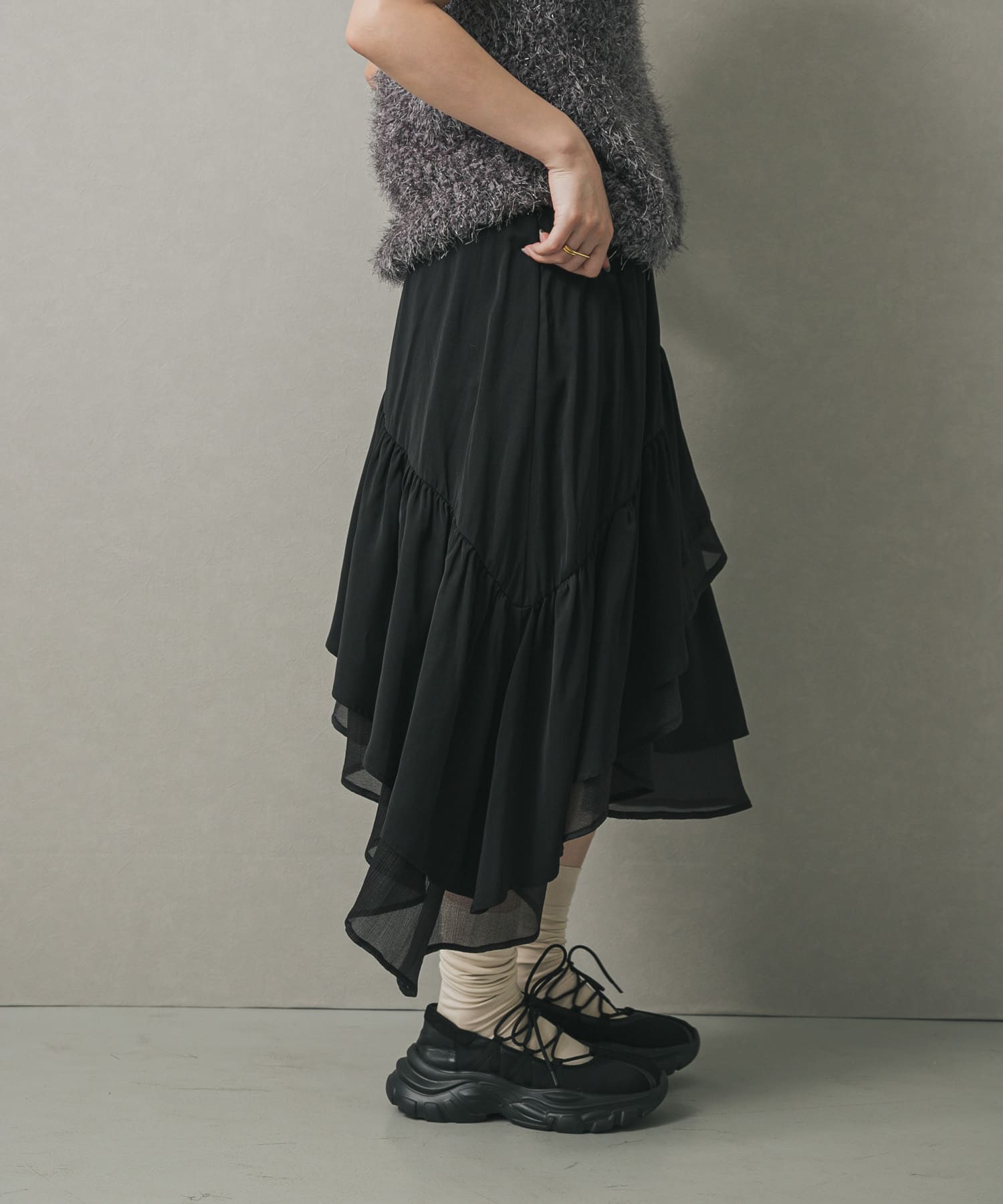 身長：158cm サイズ：one